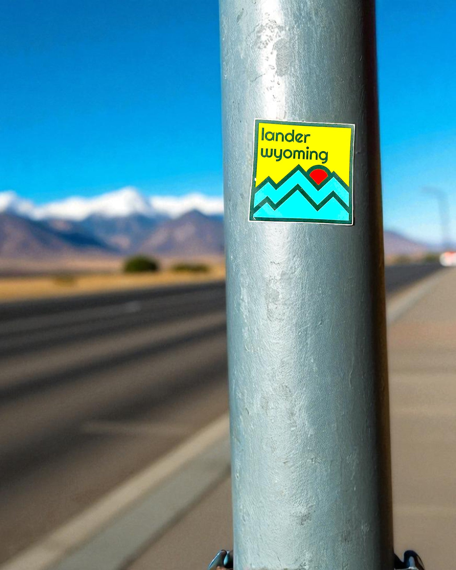Lander Wyoming Mountains Sticker