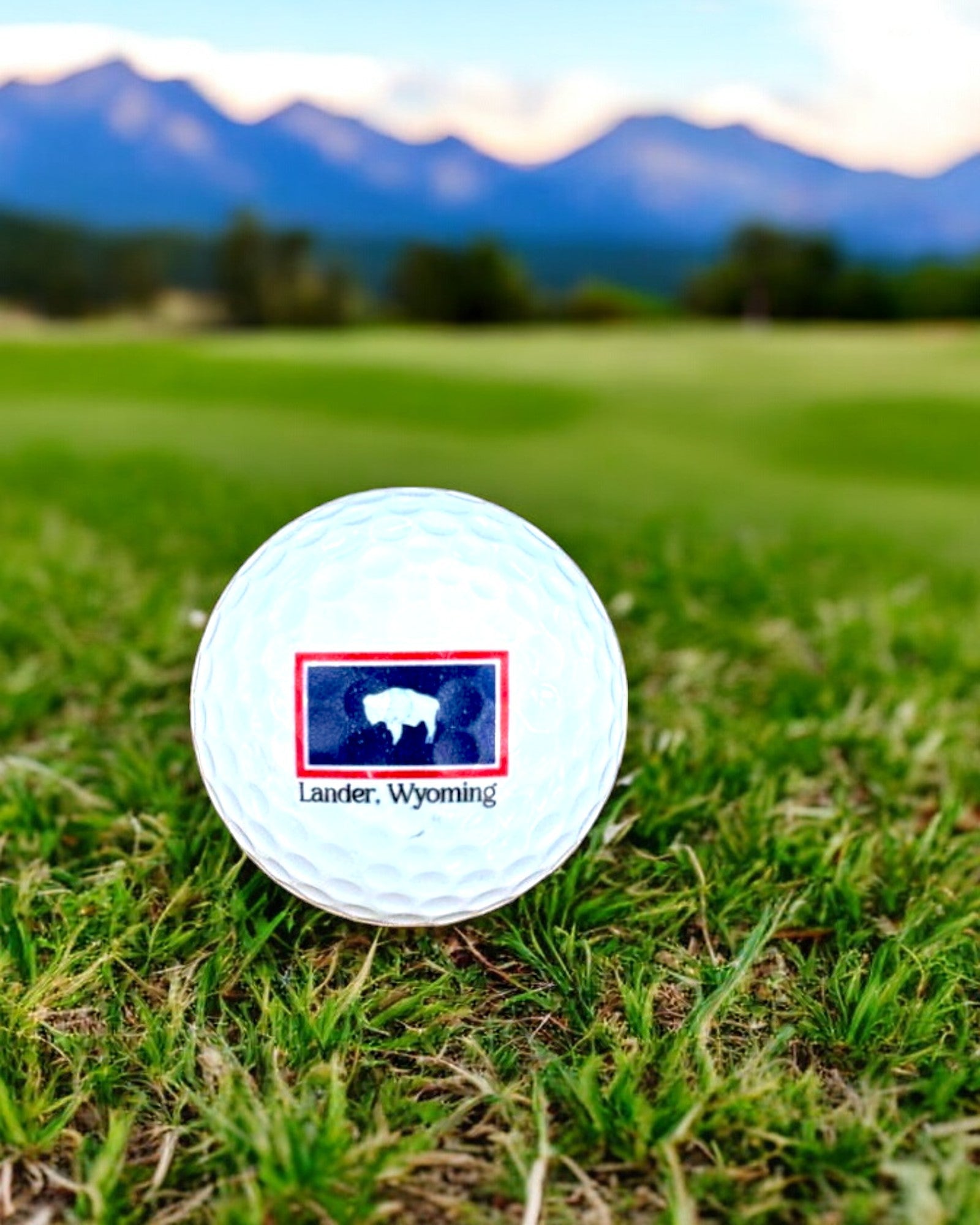 Lander, Wyoming Golf Ball Sleeve of 3