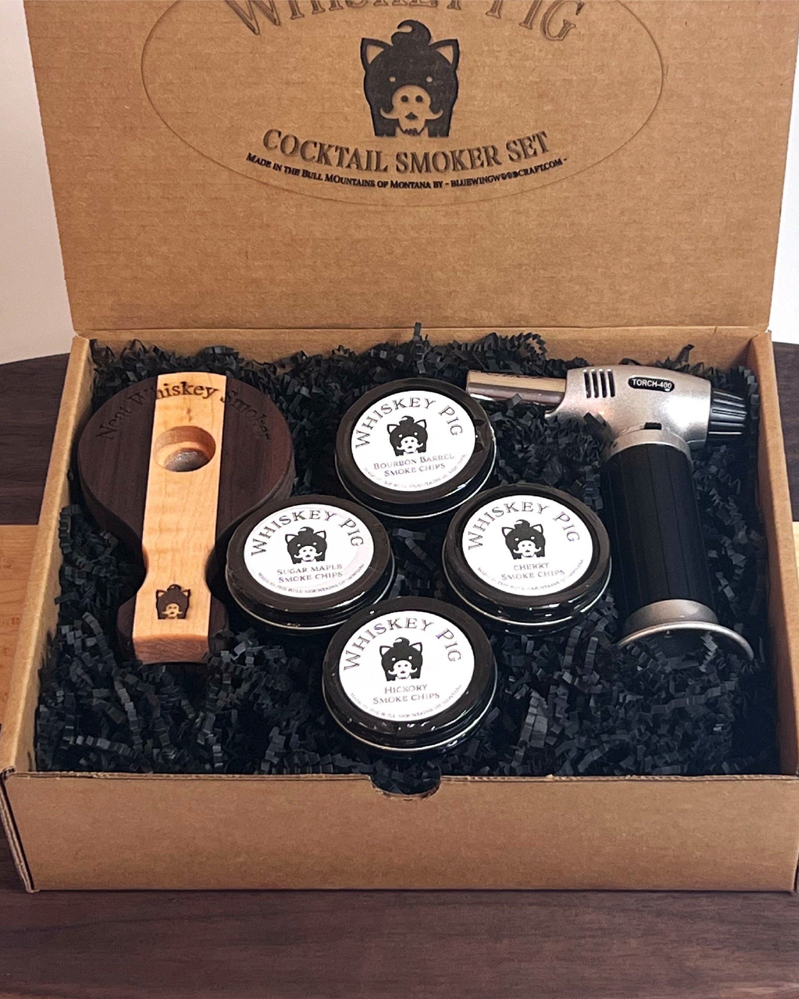 Whiskey Pig® Neat Whiskey Smoker Set - Whiskey Lovers Edition -