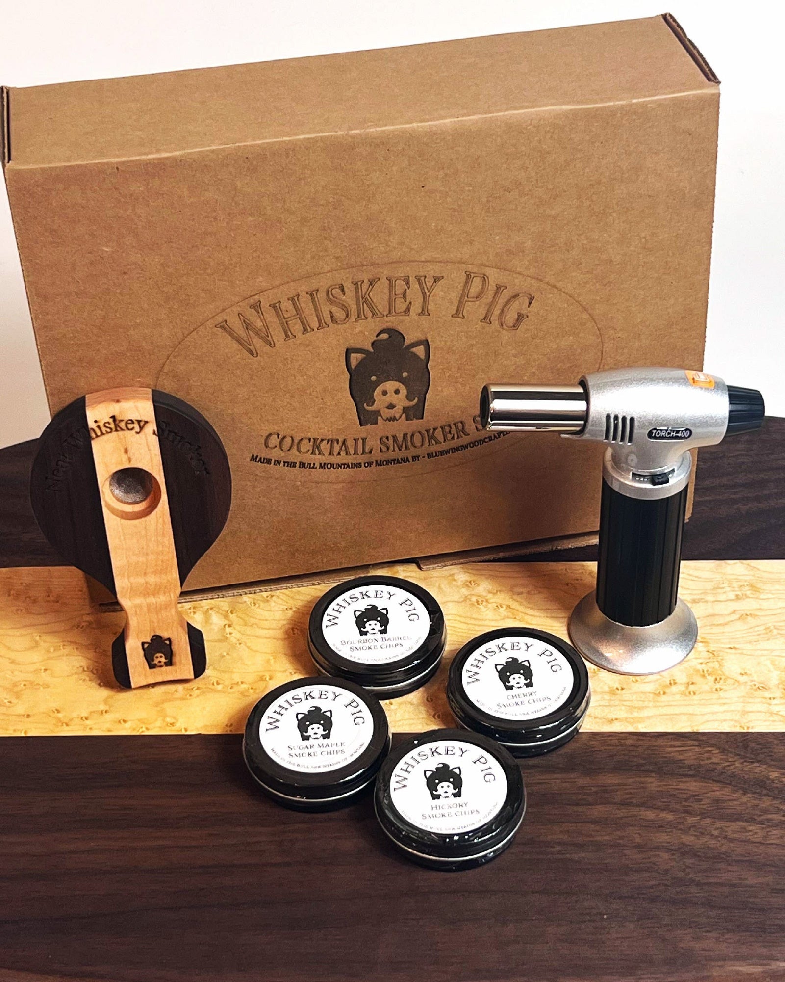 Whiskey Pig® Neat Whiskey Smoker Set - Whiskey Lovers Edition -