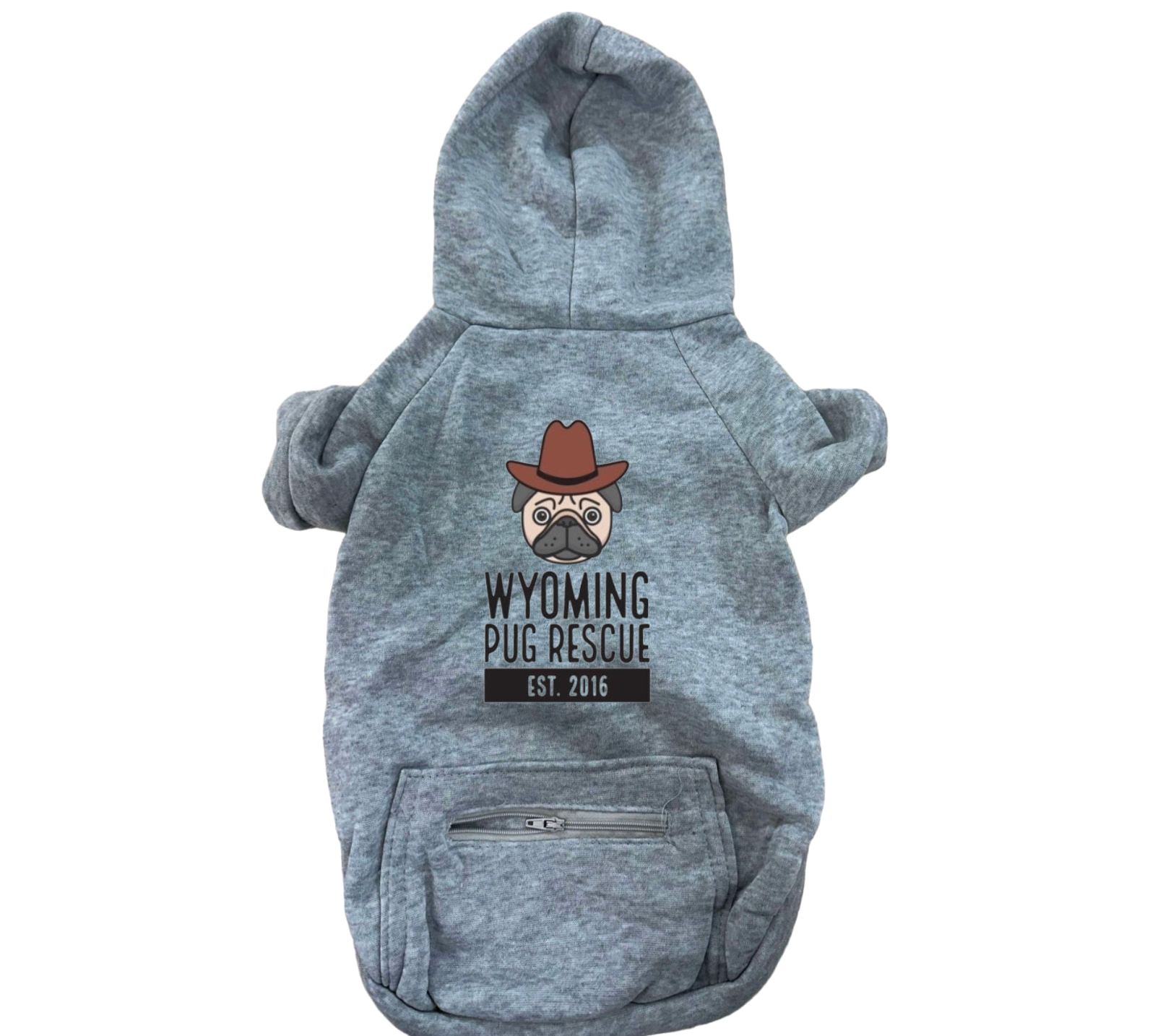 WYOMING PUG RESCUE DOG SWEAT-Shirt