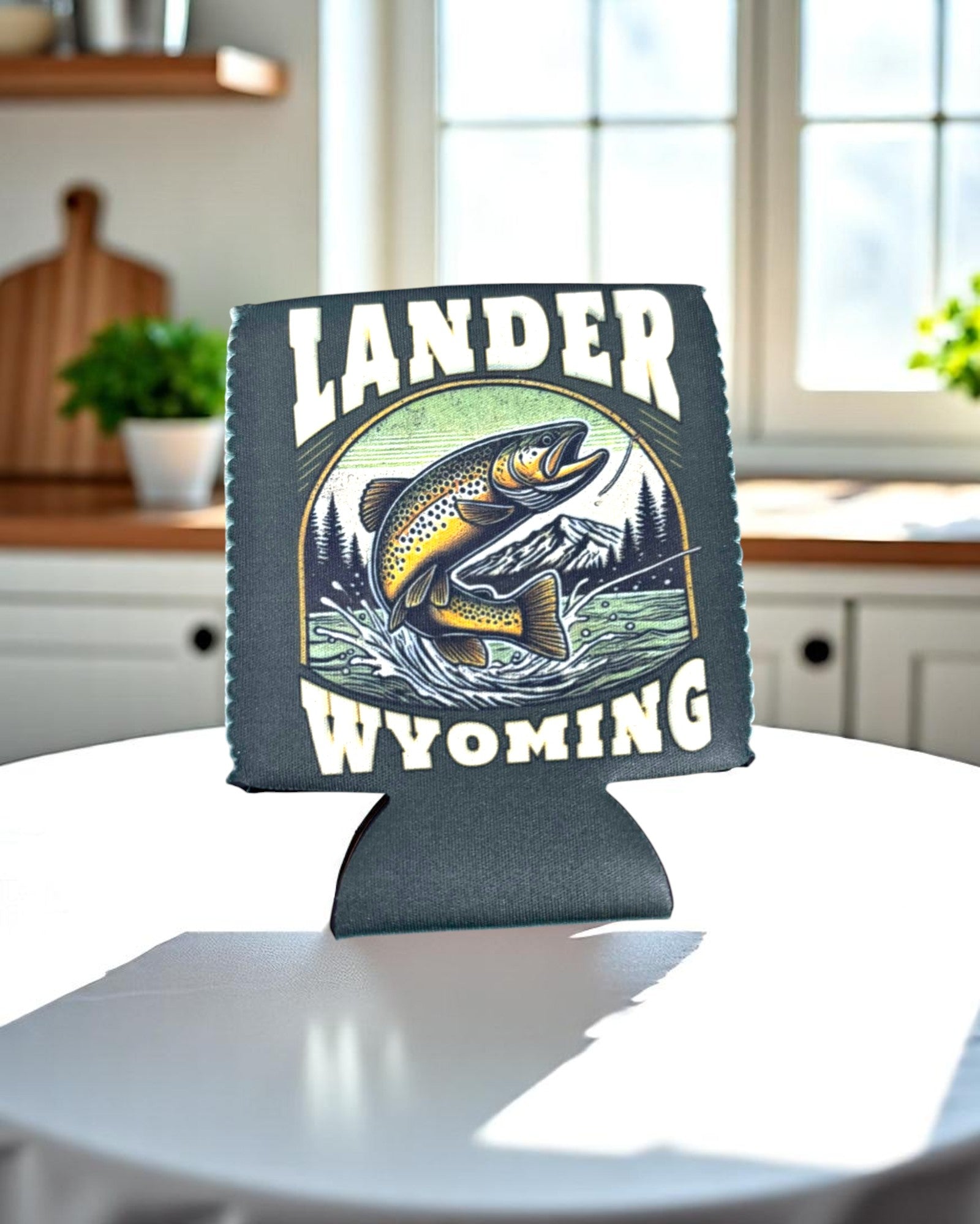 Lander Wyoming Trout Can Cooler