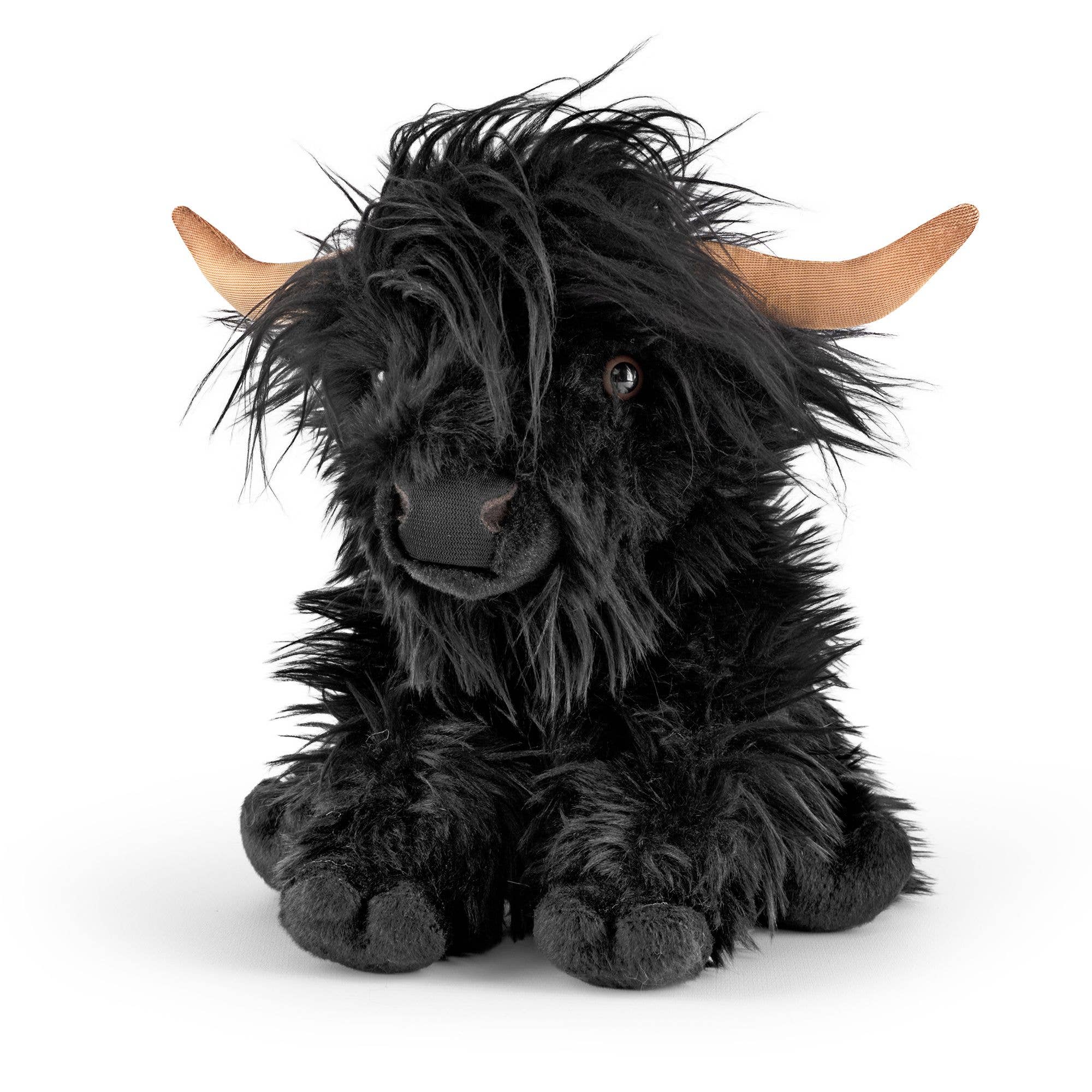 Black Highland Cow Stuffed Animal Toy