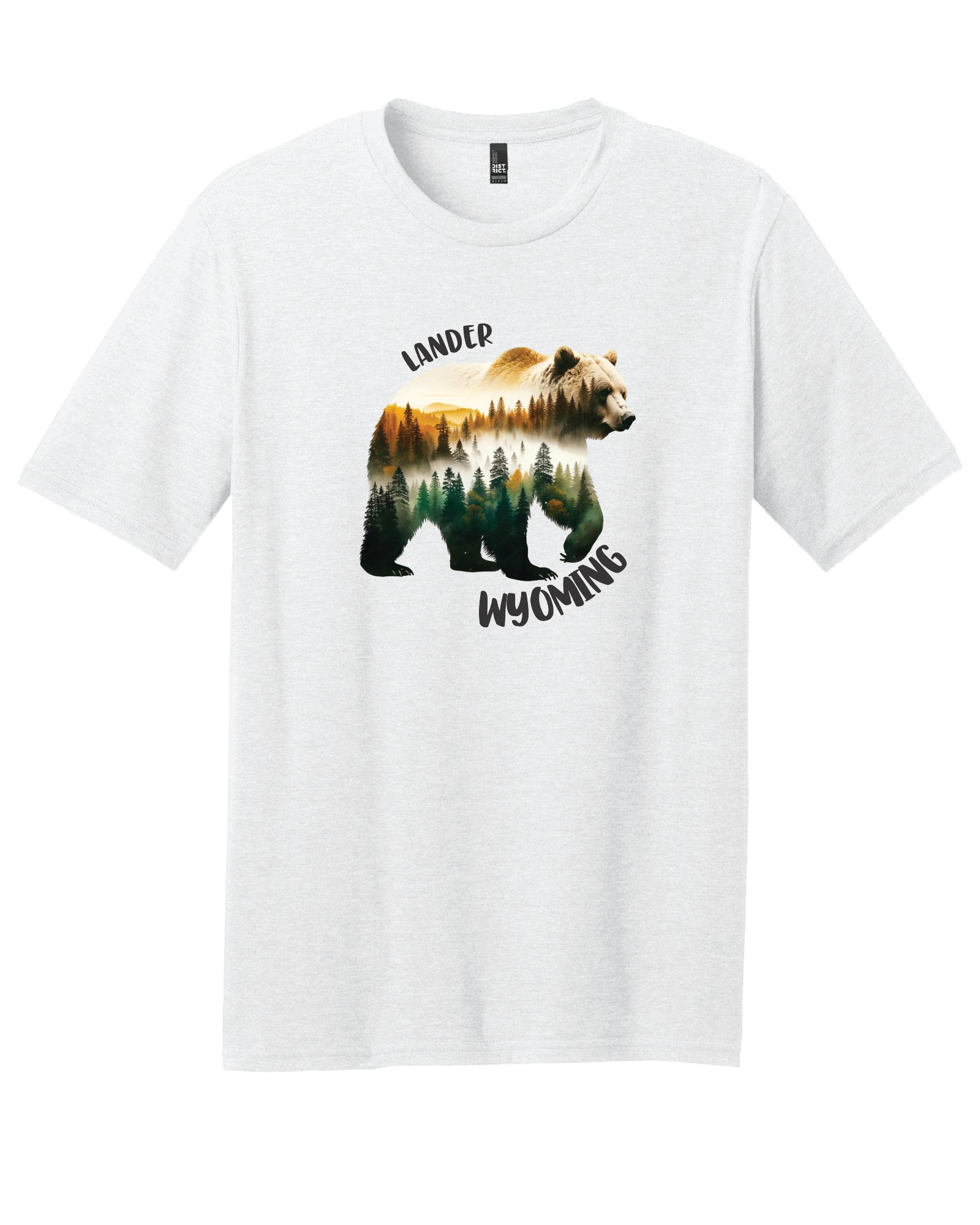 Lander Wy, Water Color Bear T-Shirt