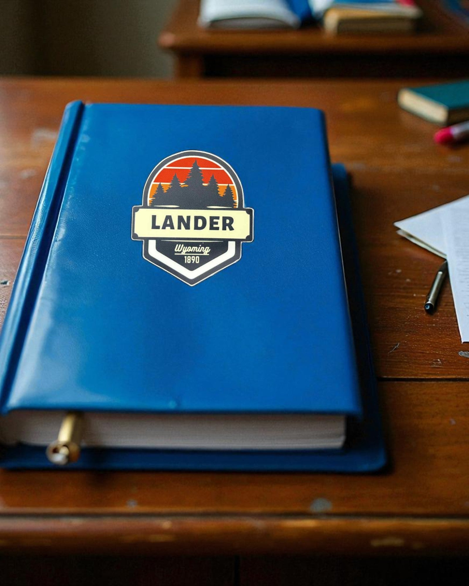 Lander Wyoming Trees Sticker