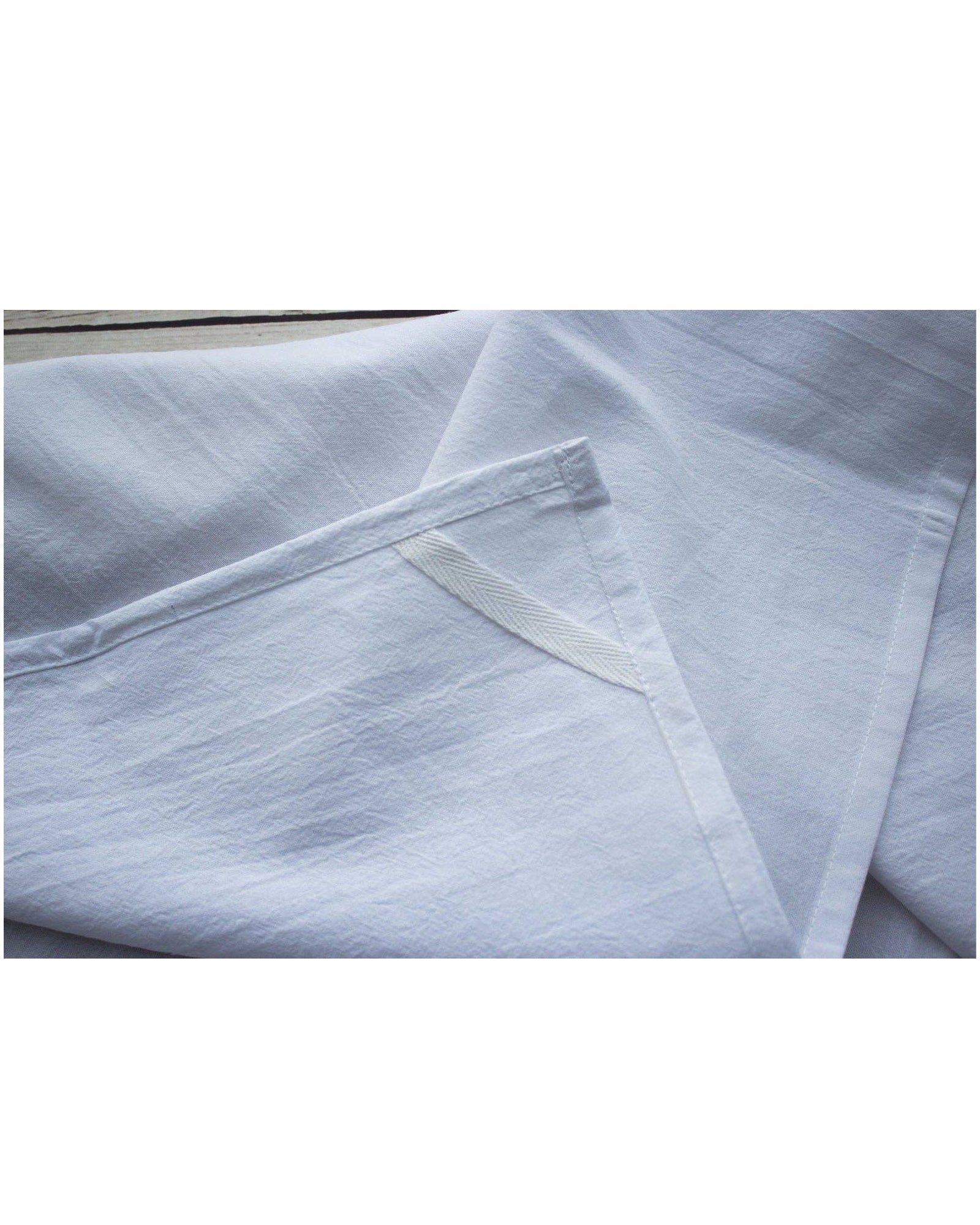 Contemporary Wyoming Steamboat Blue Flour Sack Tea Towel