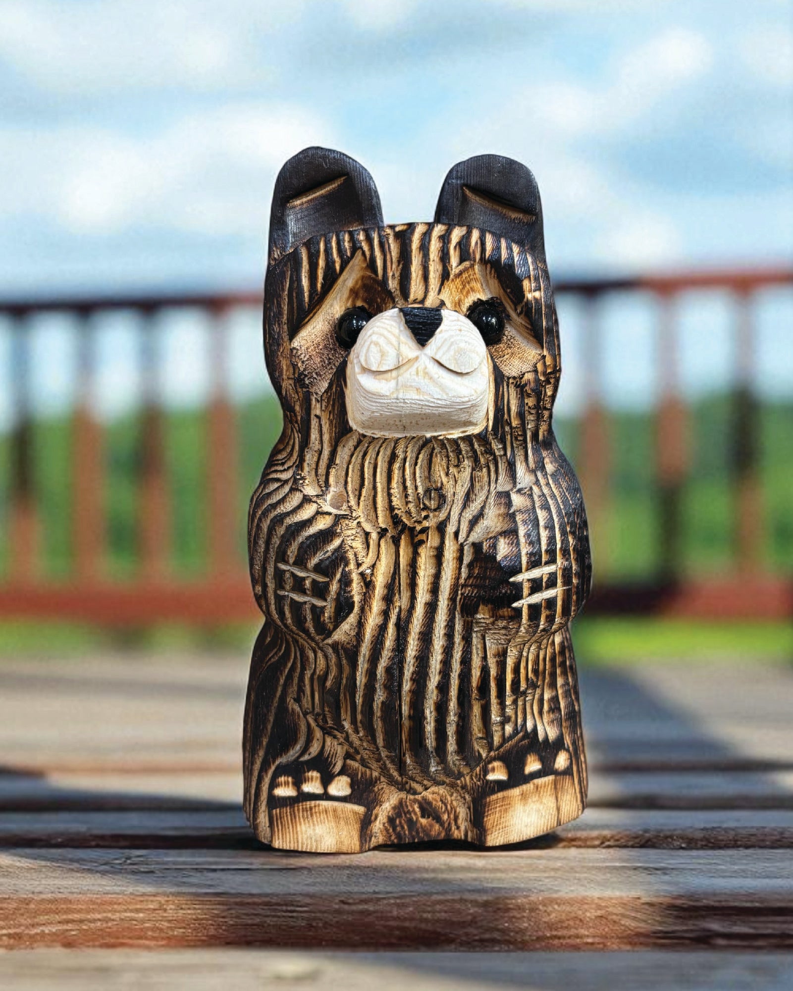 10" Wooden Bear