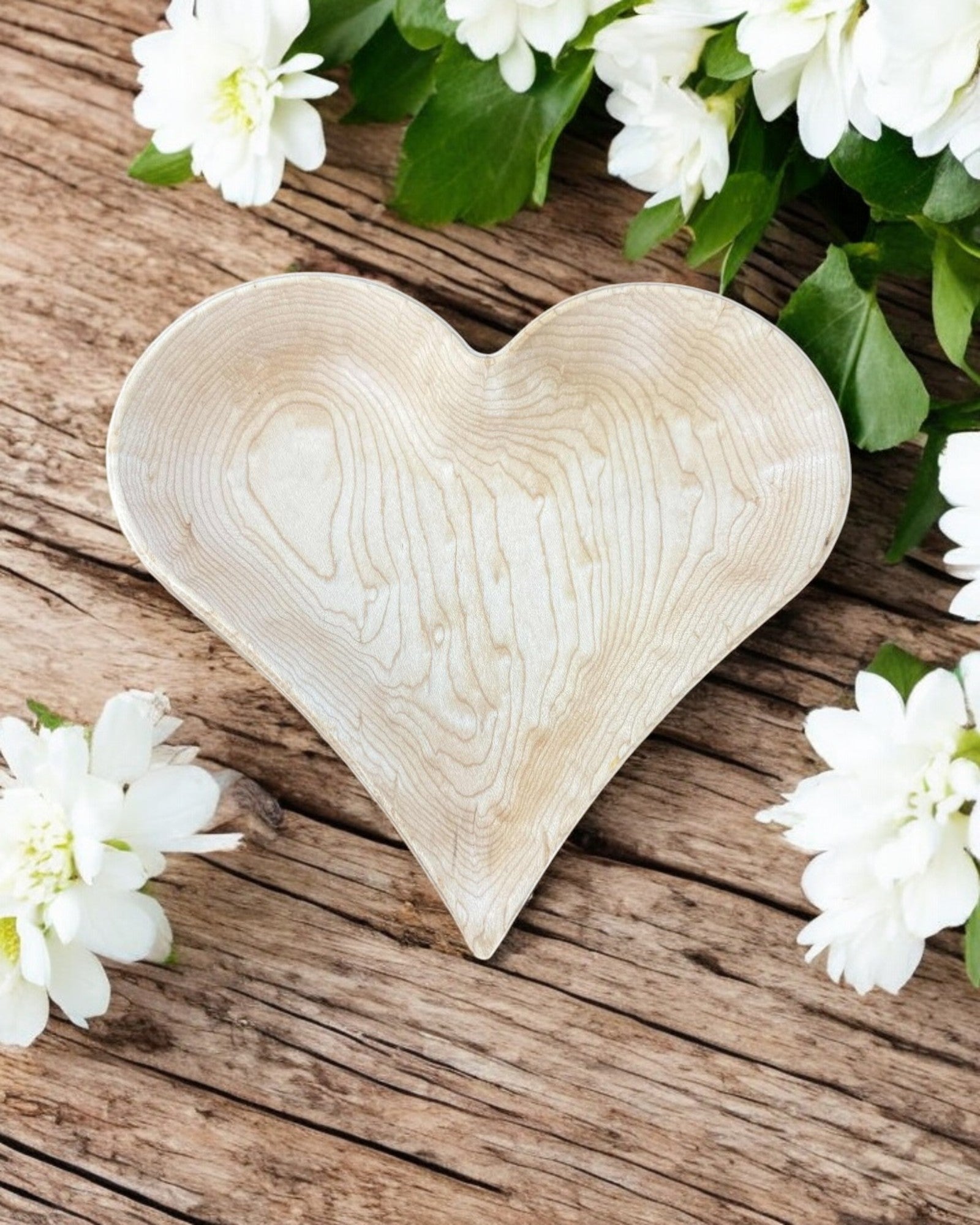 Wooden Heart Dish