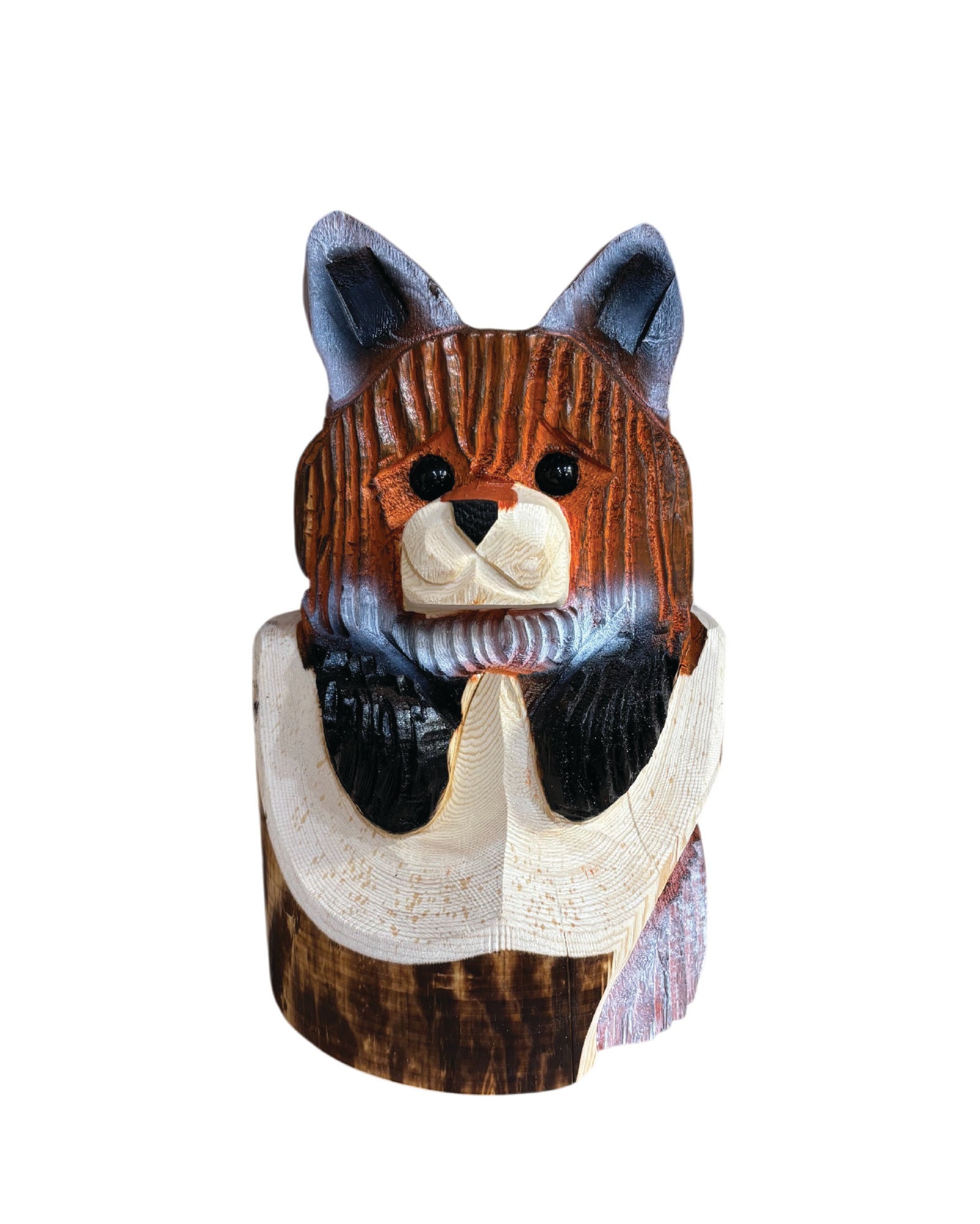 10" Wooden Fox