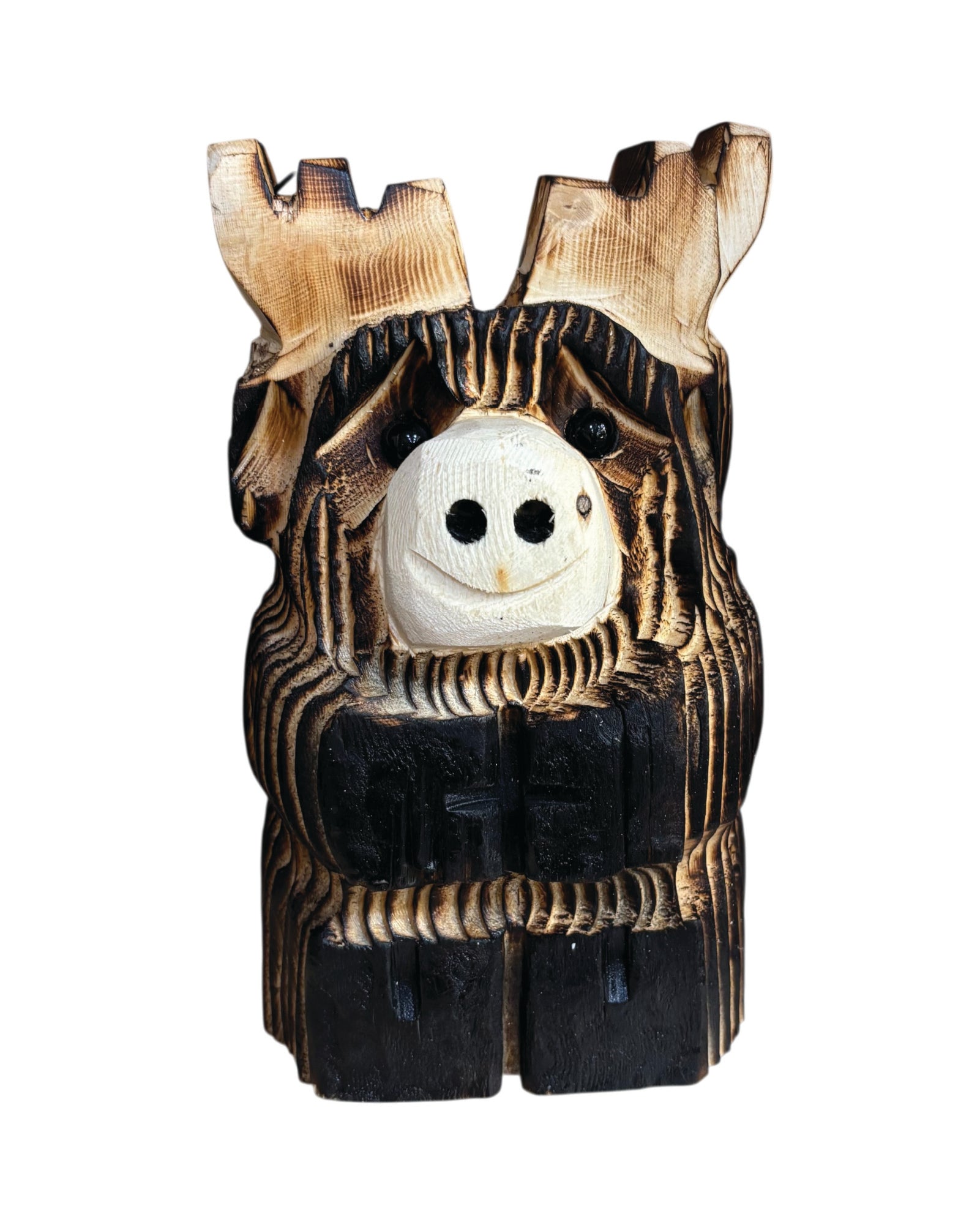 10" Wooden Moose