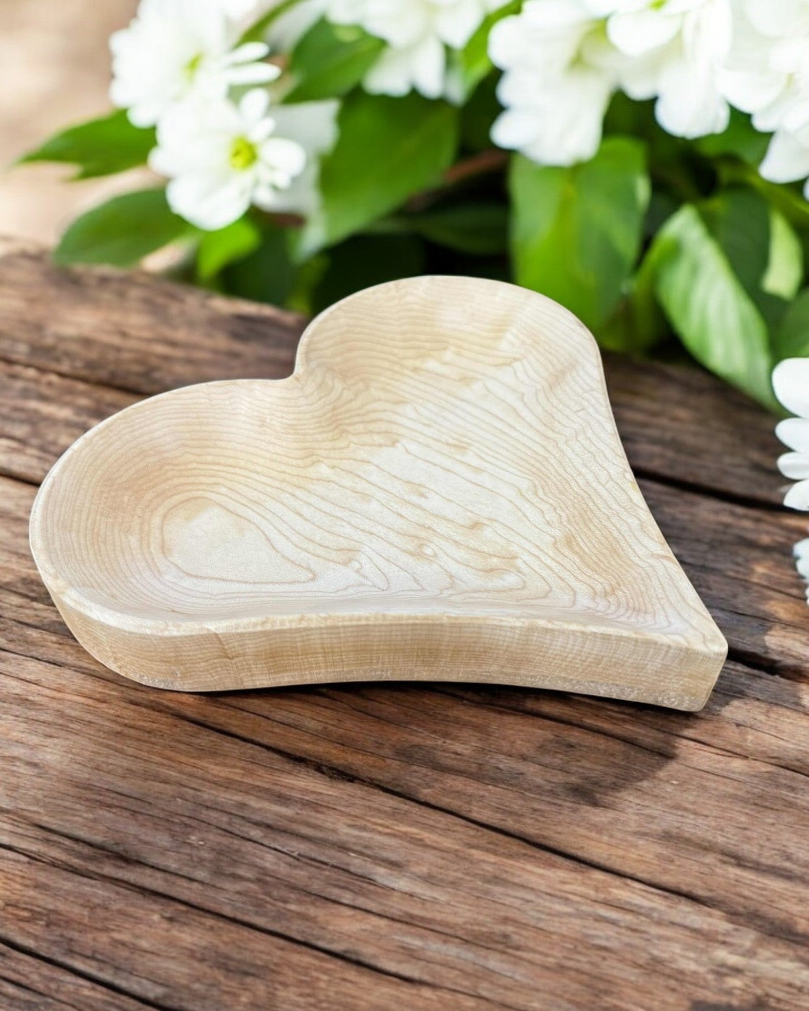 Wooden Heart Dish