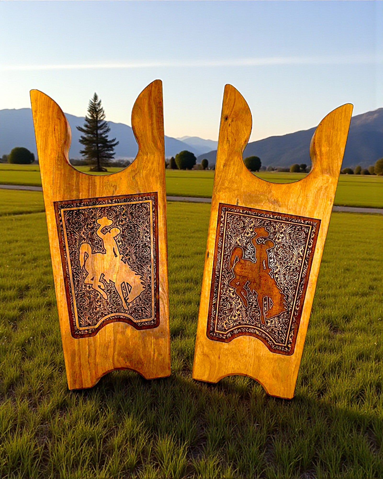 Wyoming Cowboys Boot Jack – Handcrafted at Wind River Outpost