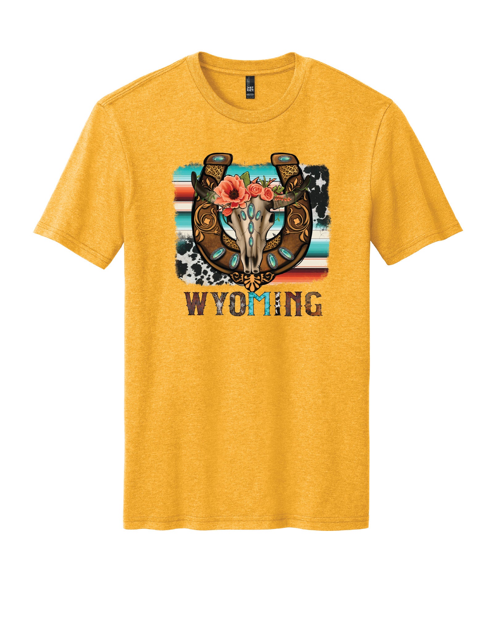Wyoming Skull & Horseshoe T-Shirt