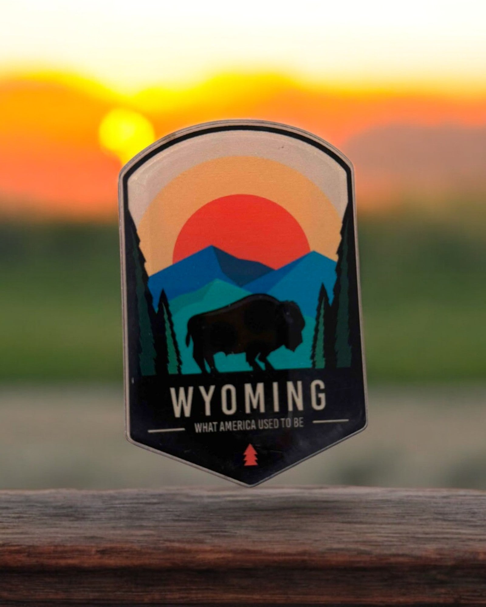 Wyoming Is What America Was Acrylic Magnet