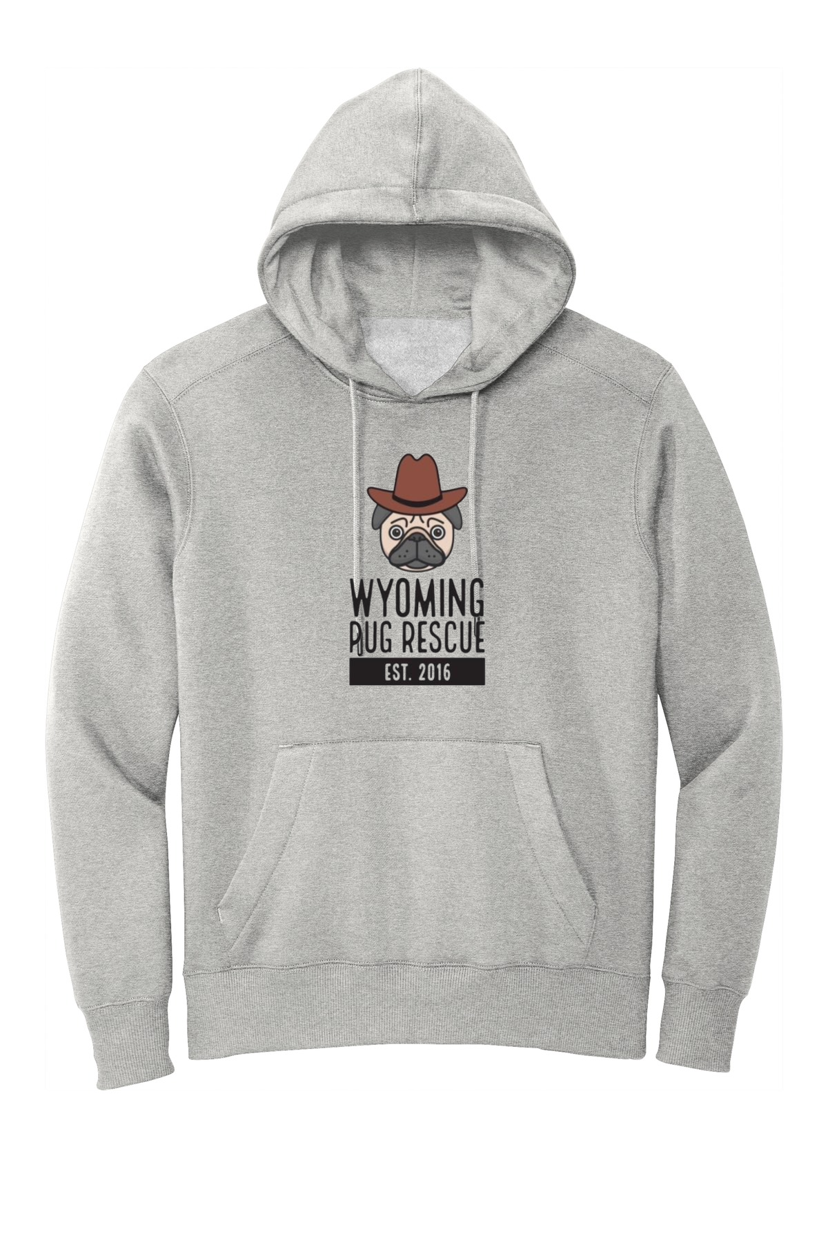 Wyoming Pug Rescue Choice of  Full Hoodie or Full Zip