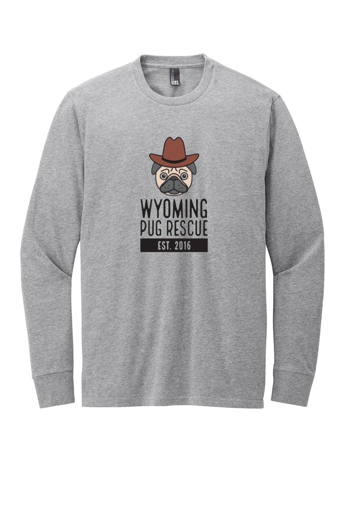 Wyoming Pug Rescue Long Sleeve Shirt