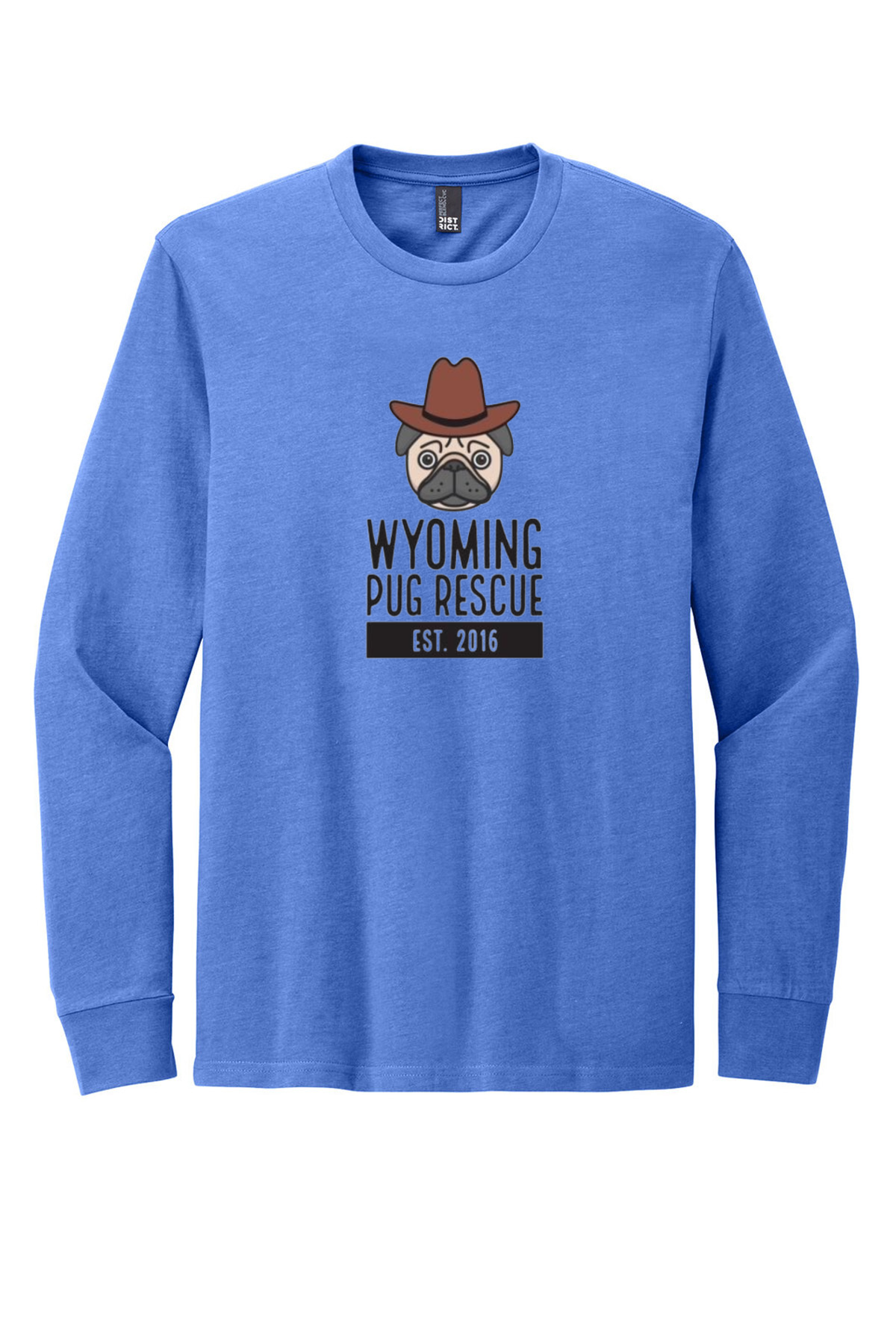 Wyoming Pug Rescue Long Sleeve Shirt