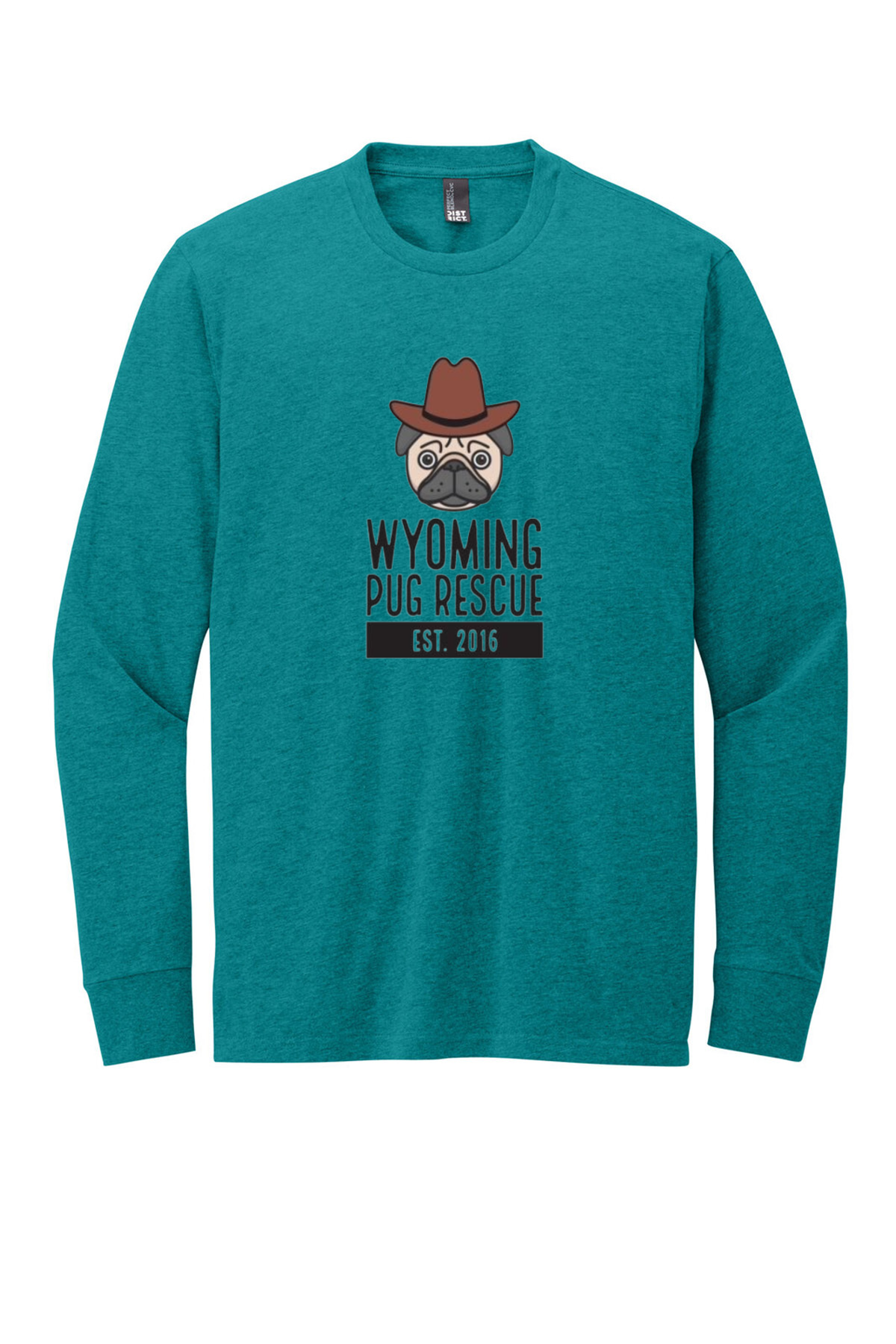 Wyoming Pug Rescue Long Sleeve Shirt