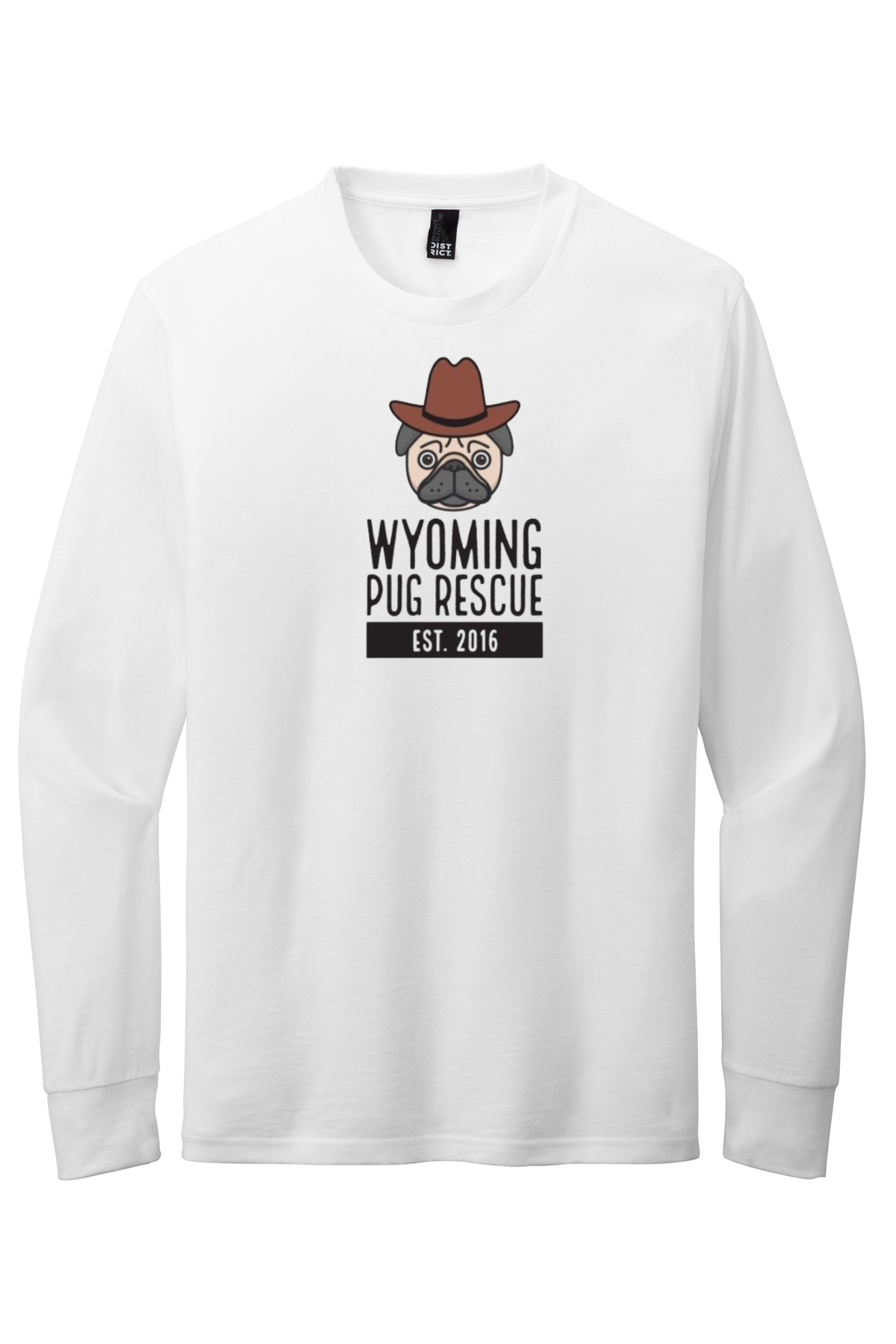 Wyoming Pug Rescue Long Sleeve Shirt