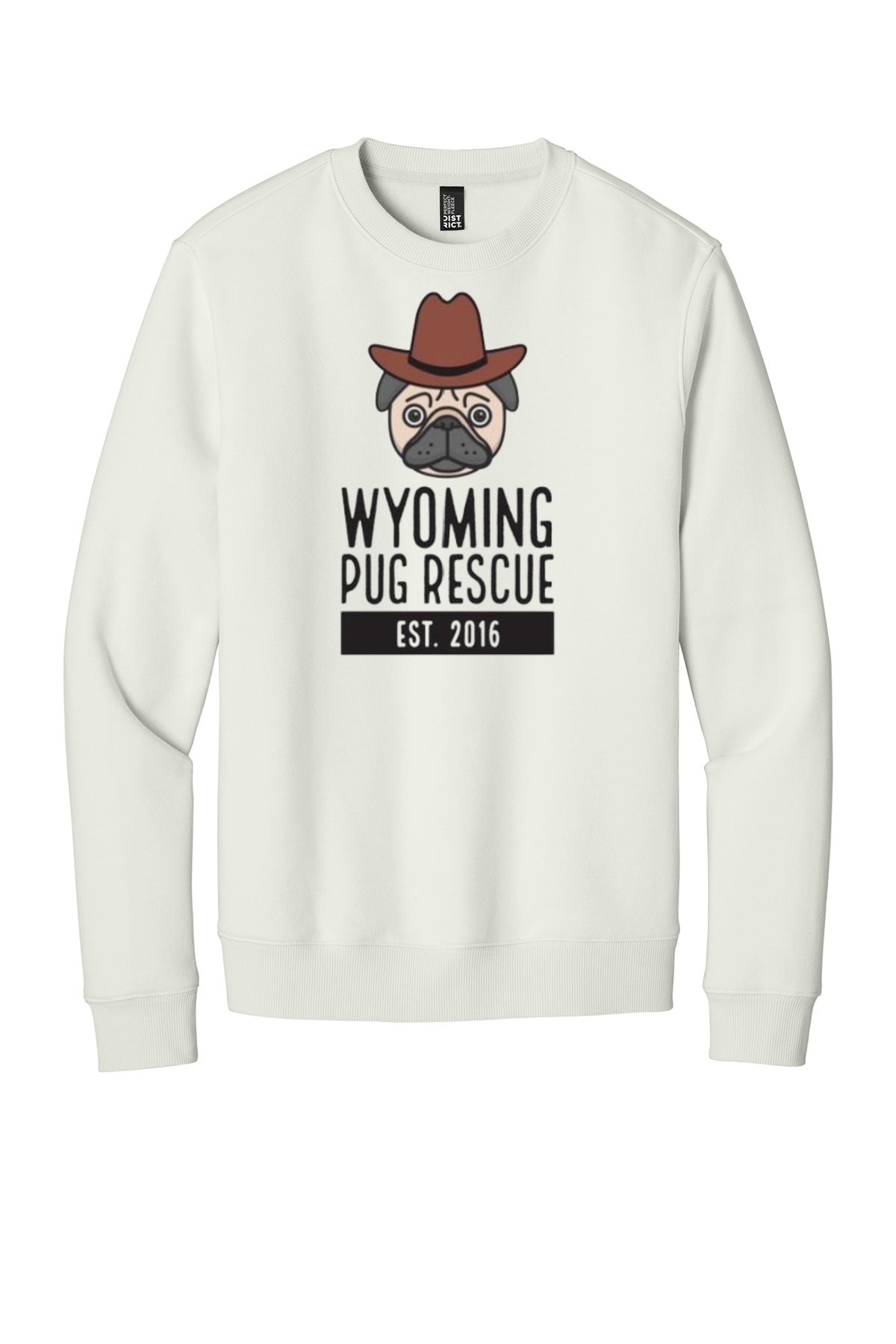 Wyoming Pug Rescue Crewneck Sweatshirt