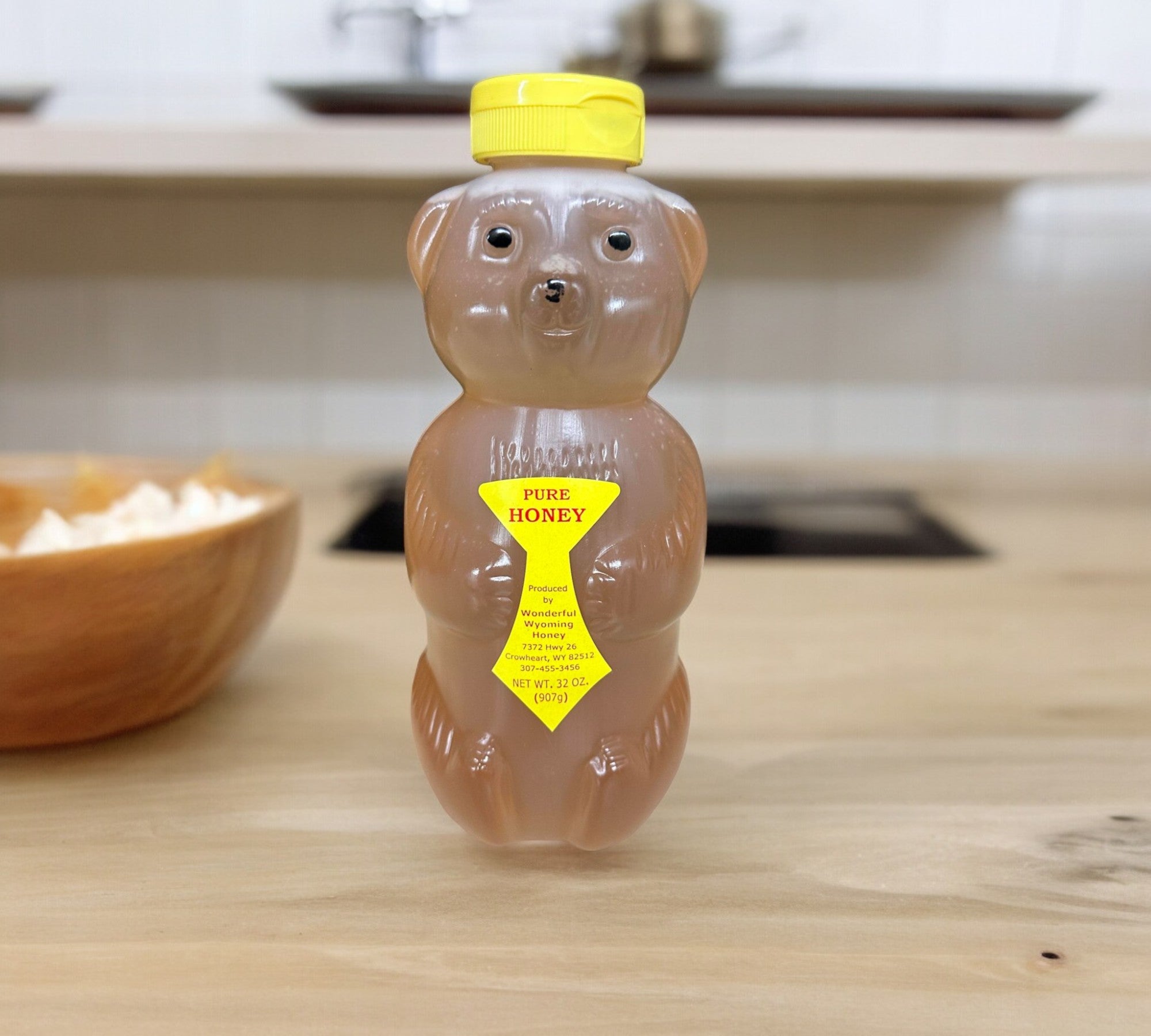 32 oz Bear Wonderful Wyoming Honey