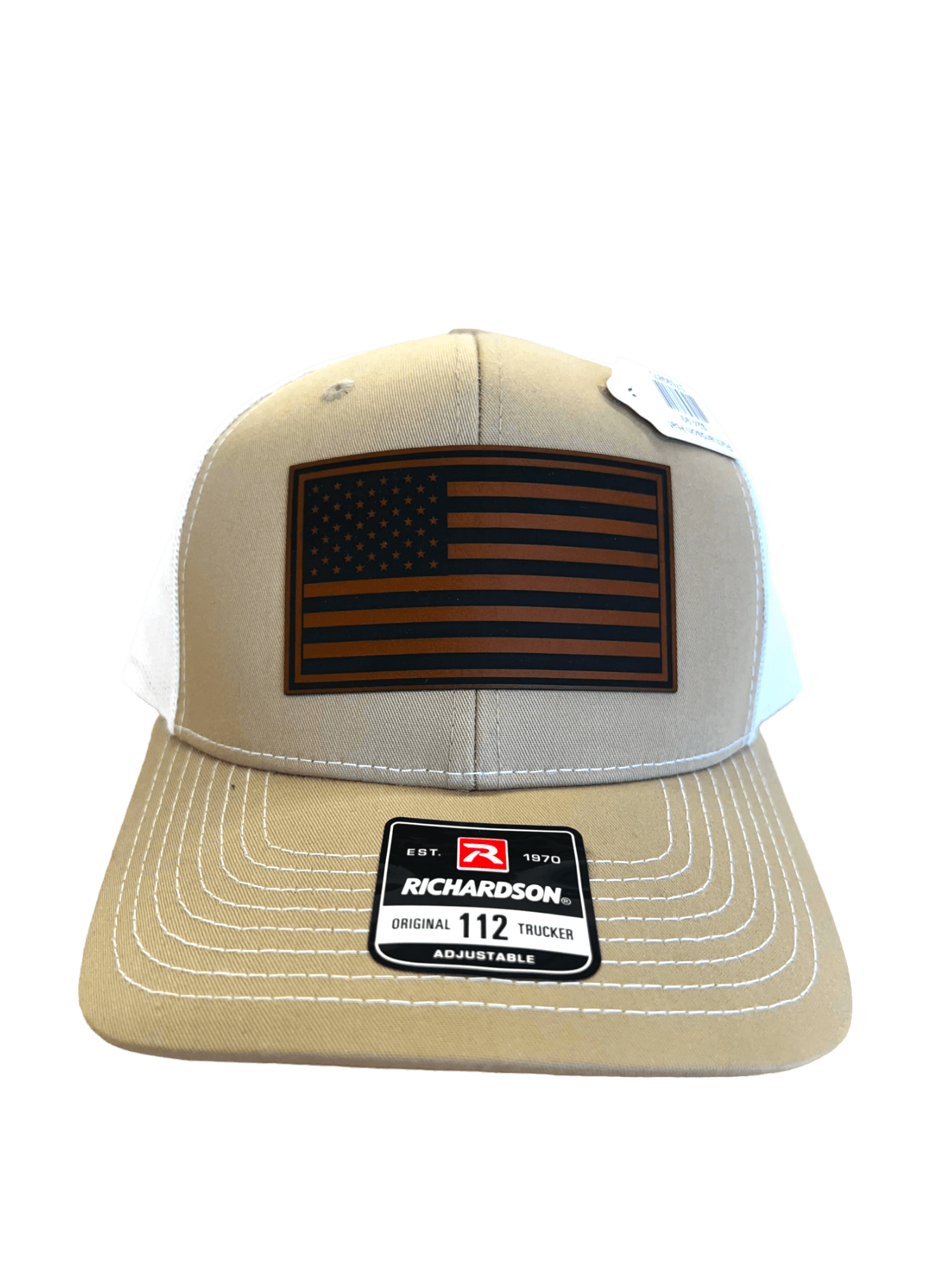 This Donning this American Flag Faux Leather patch-adorned Cap exudes luxury, sophistication, and exclusivity.