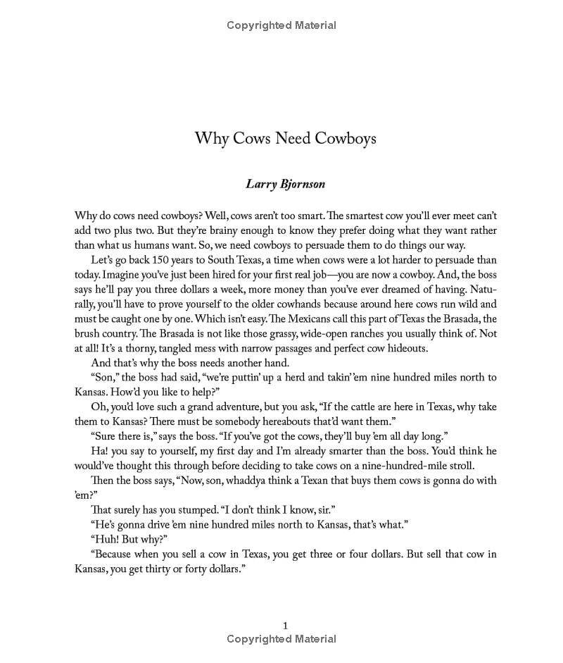 Why Cows Need Cowboys: and Other Seldom-Told Tales