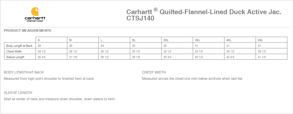 Wyoming BLM Fire Carhartt Quilt Flannel Lined Duck Active Jacket