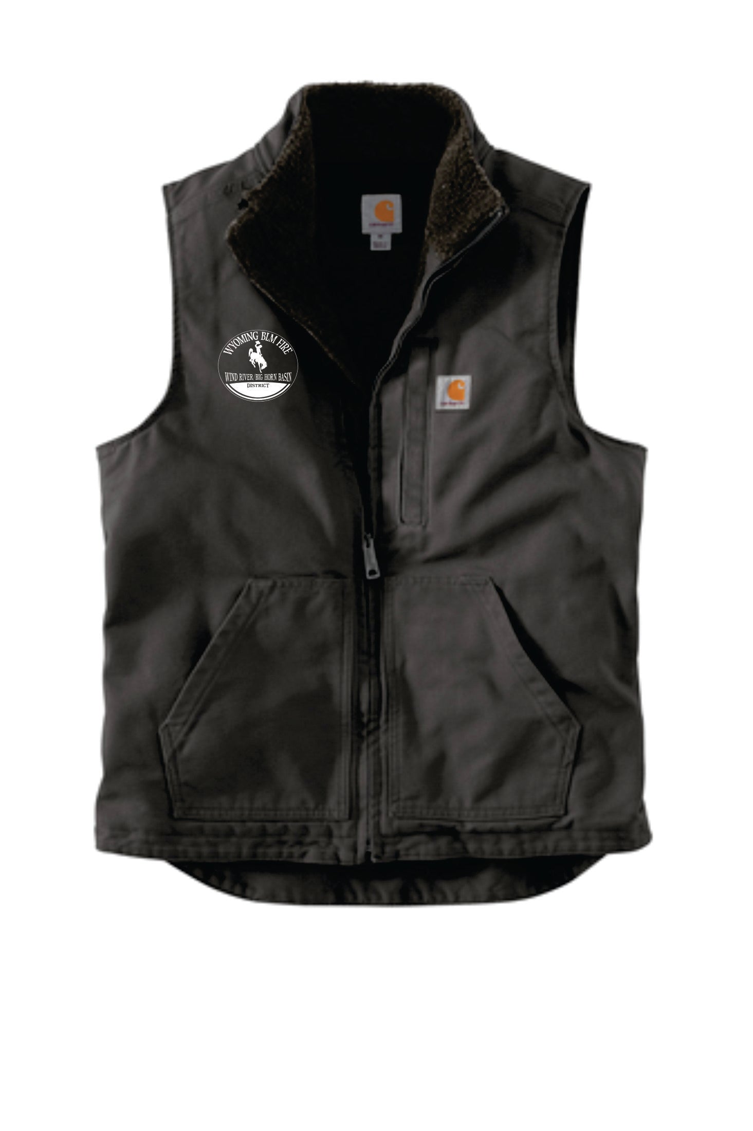 Wyoming BLM Fire Carhartt® Sherpa-Lined Mock Neck Vest