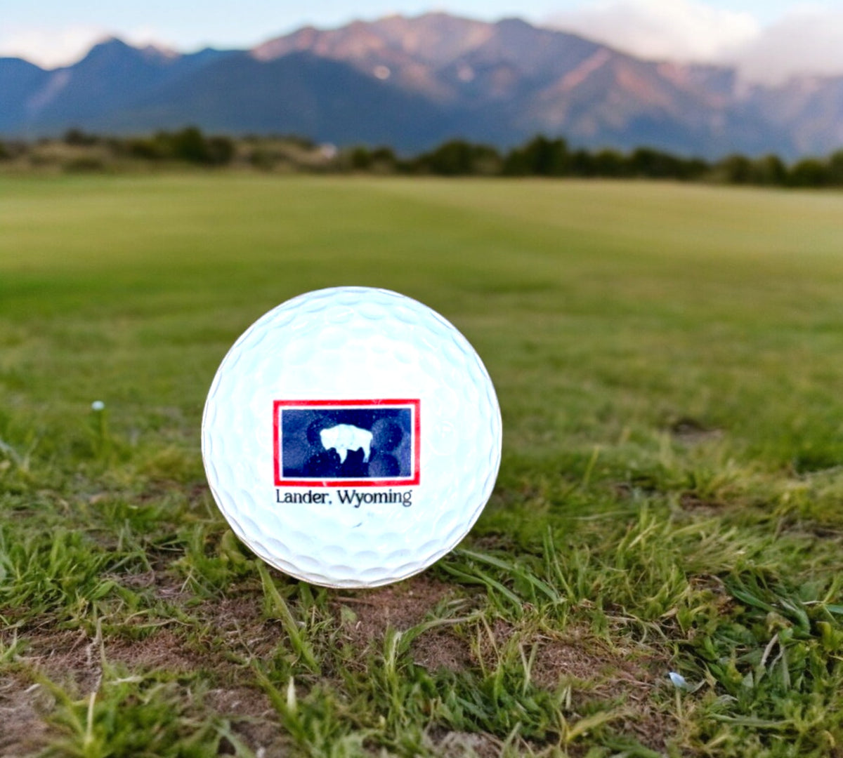 Lander, Wyoming Golf Ball Sleeve of 3