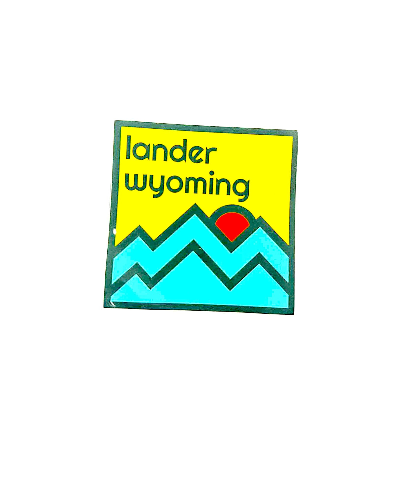 Lander Wyoming Mountains Sticker