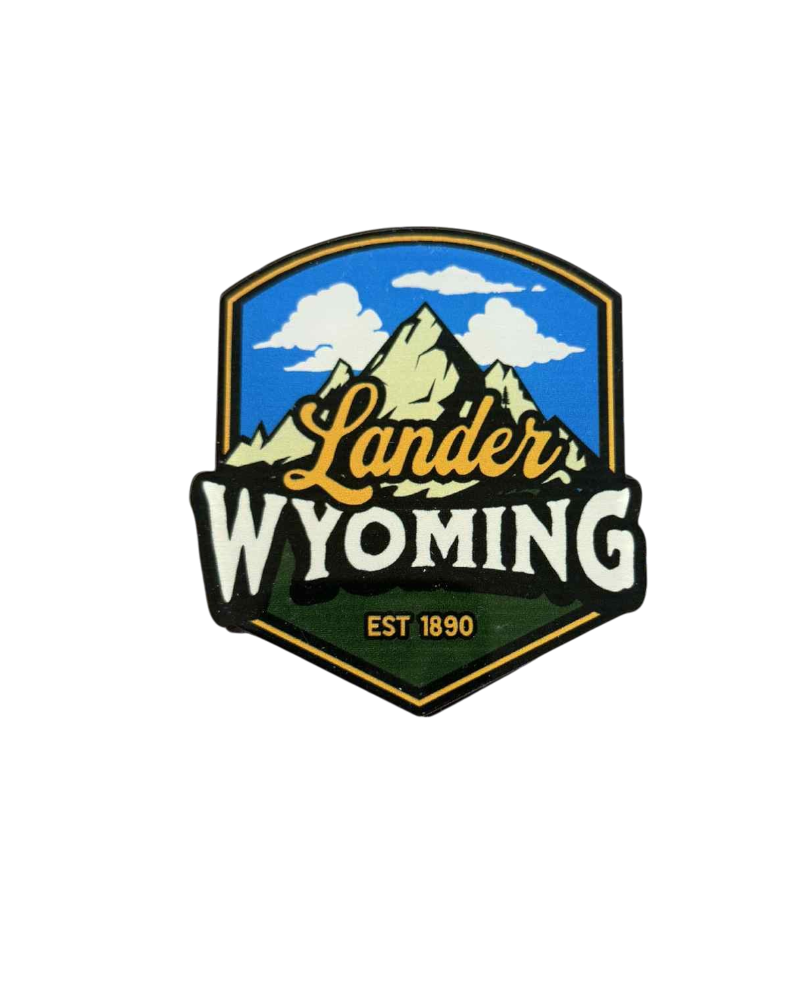 Lander Wyoming Mountain Sticker