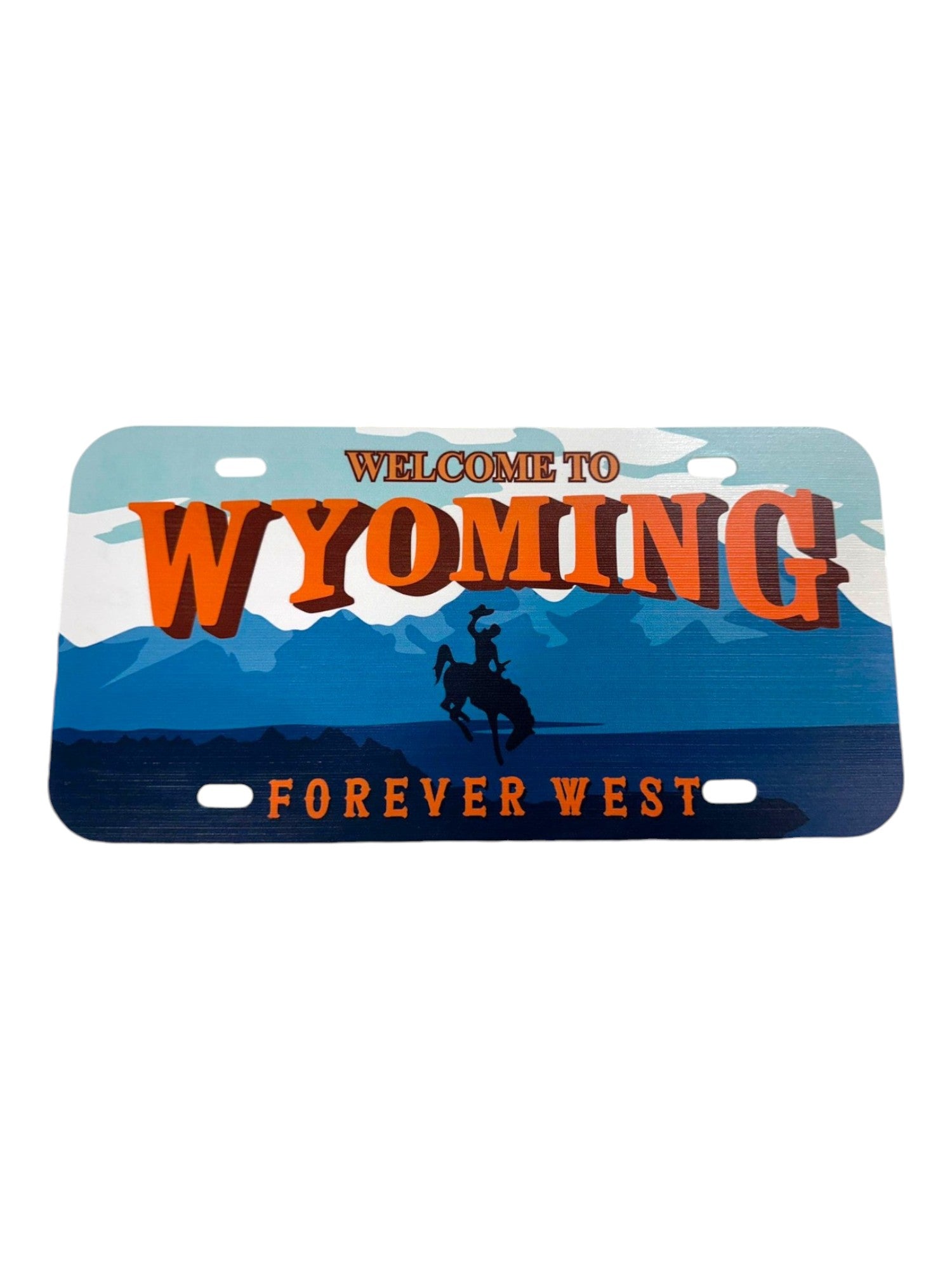 Metal Welcome to Wyoming License Plate