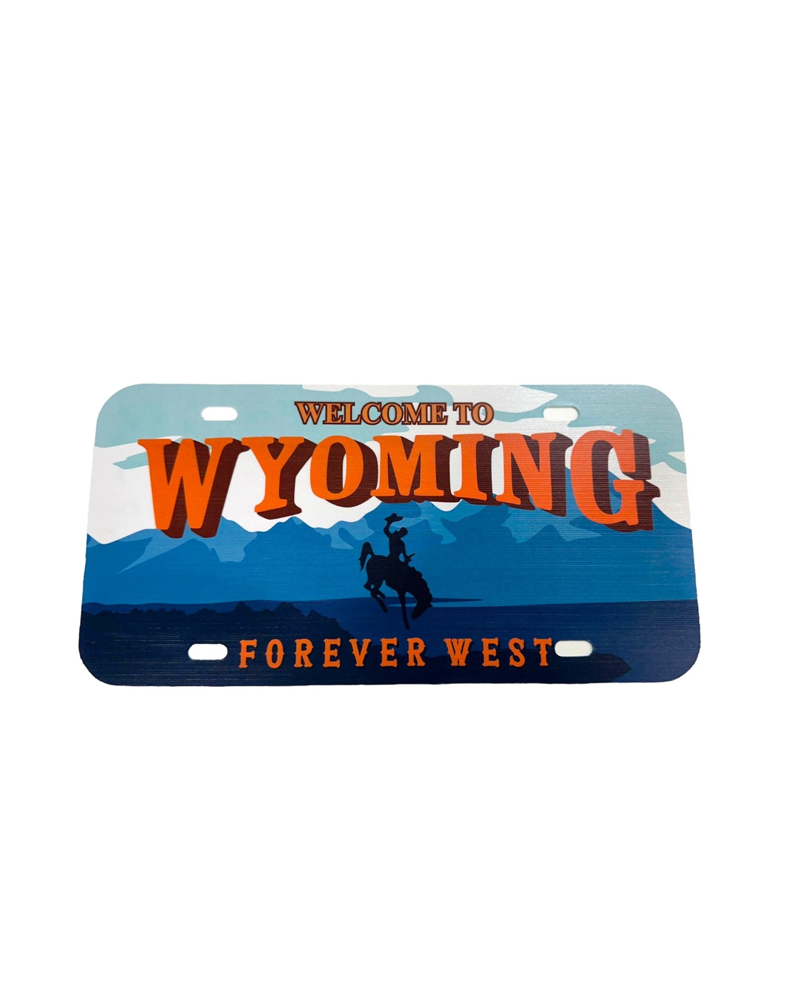 Metal Welcome to Wyoming License Plate