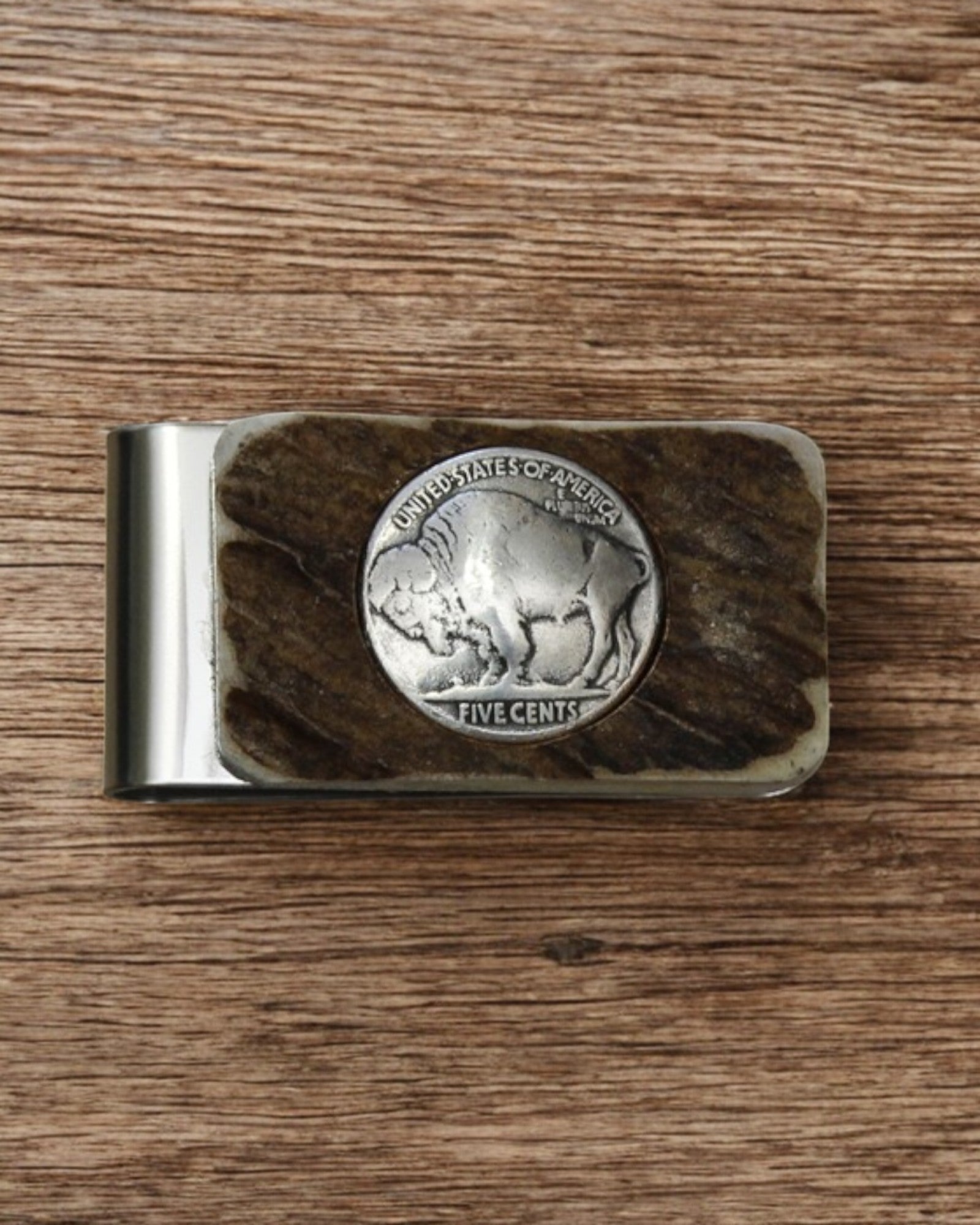 Buffalo Antler Money Clip