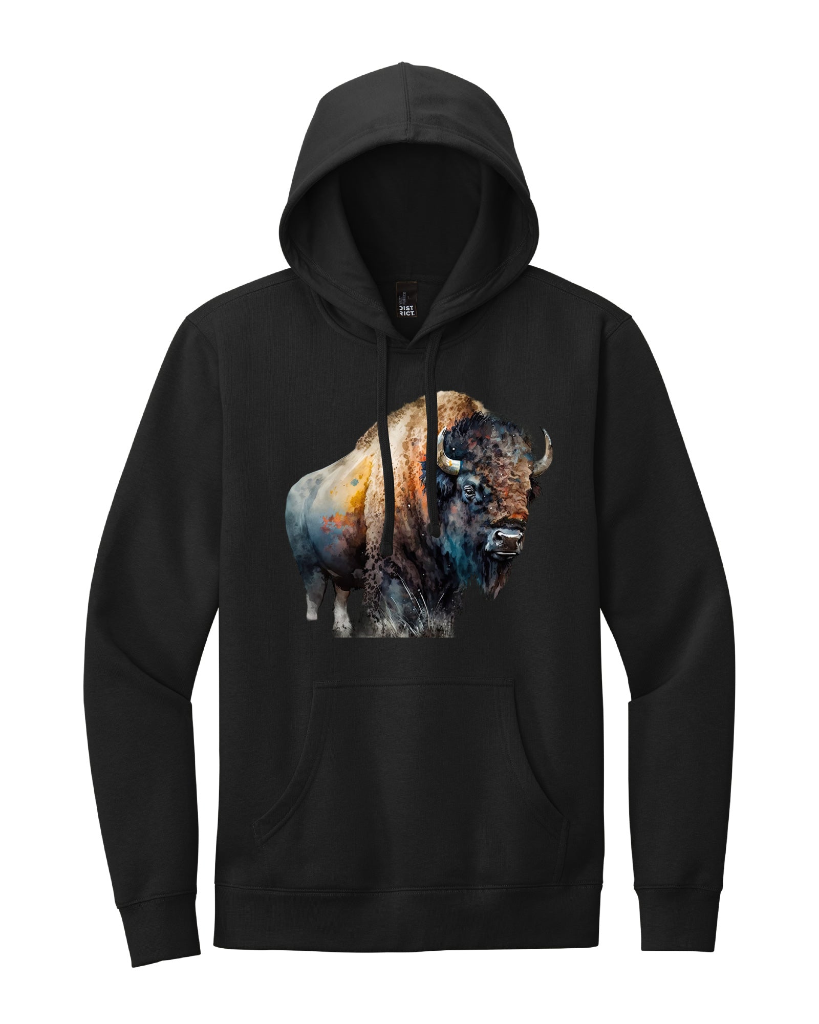 Watercolor Buffalo Hoodie