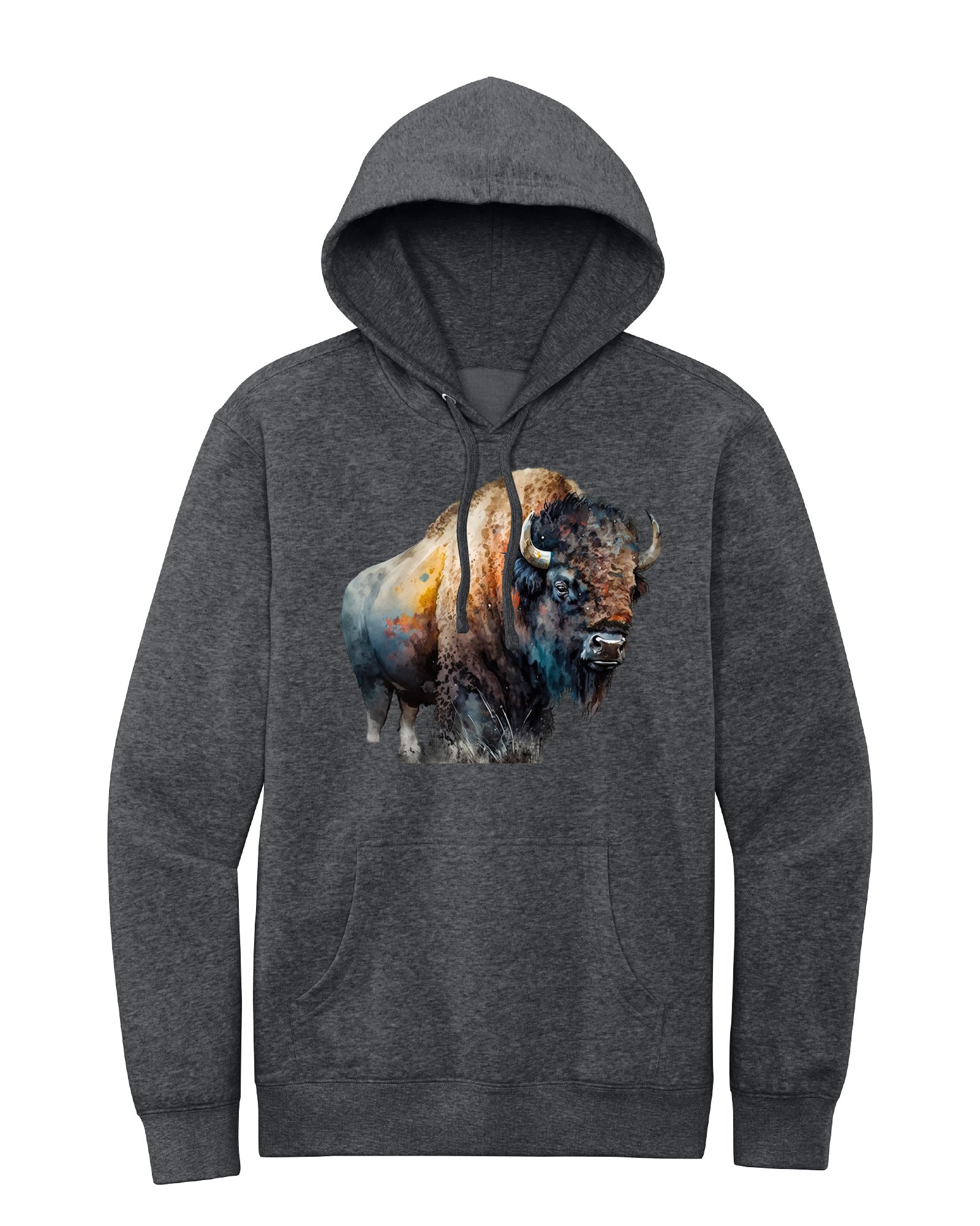 Watercolor Buffalo Hoodie