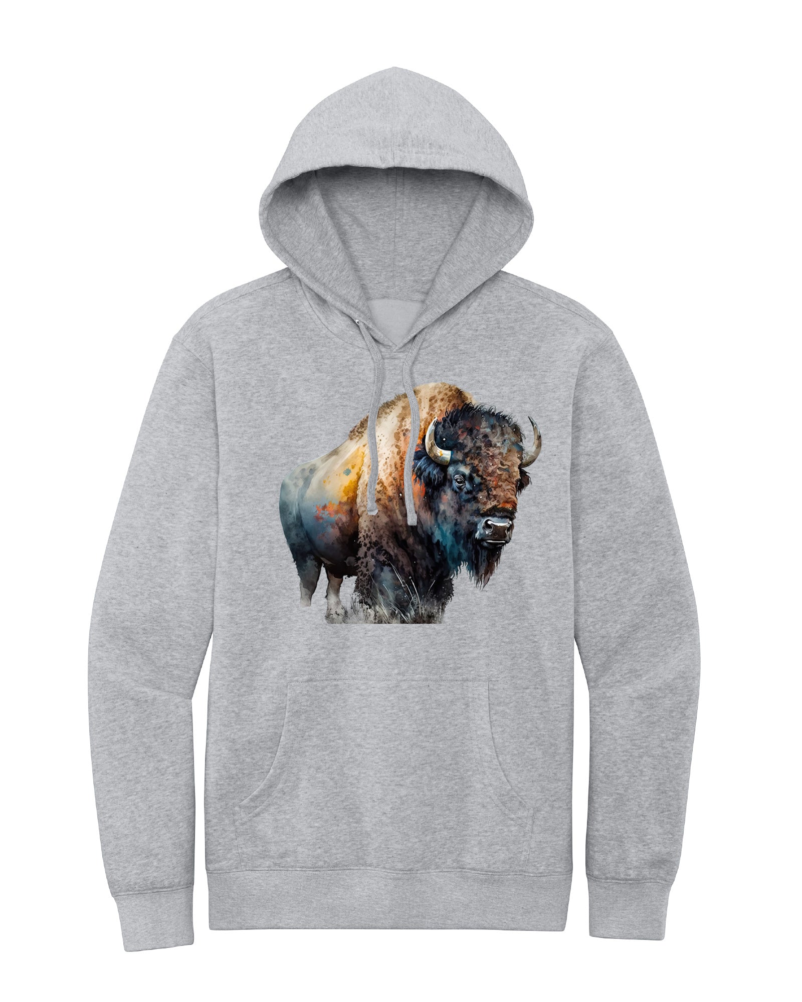 Watercolor Buffalo Hoodie