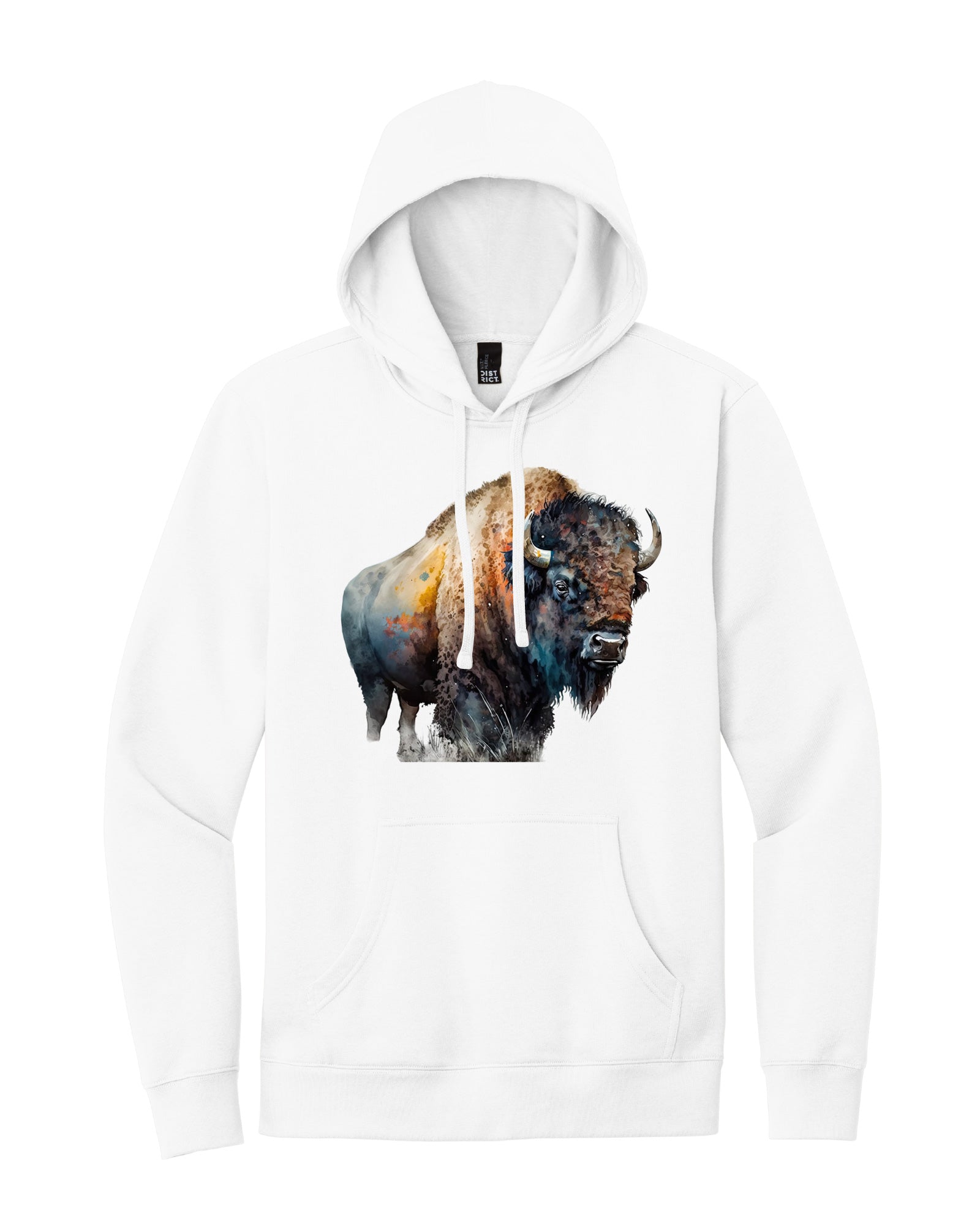 Watercolor Buffalo Hoodie