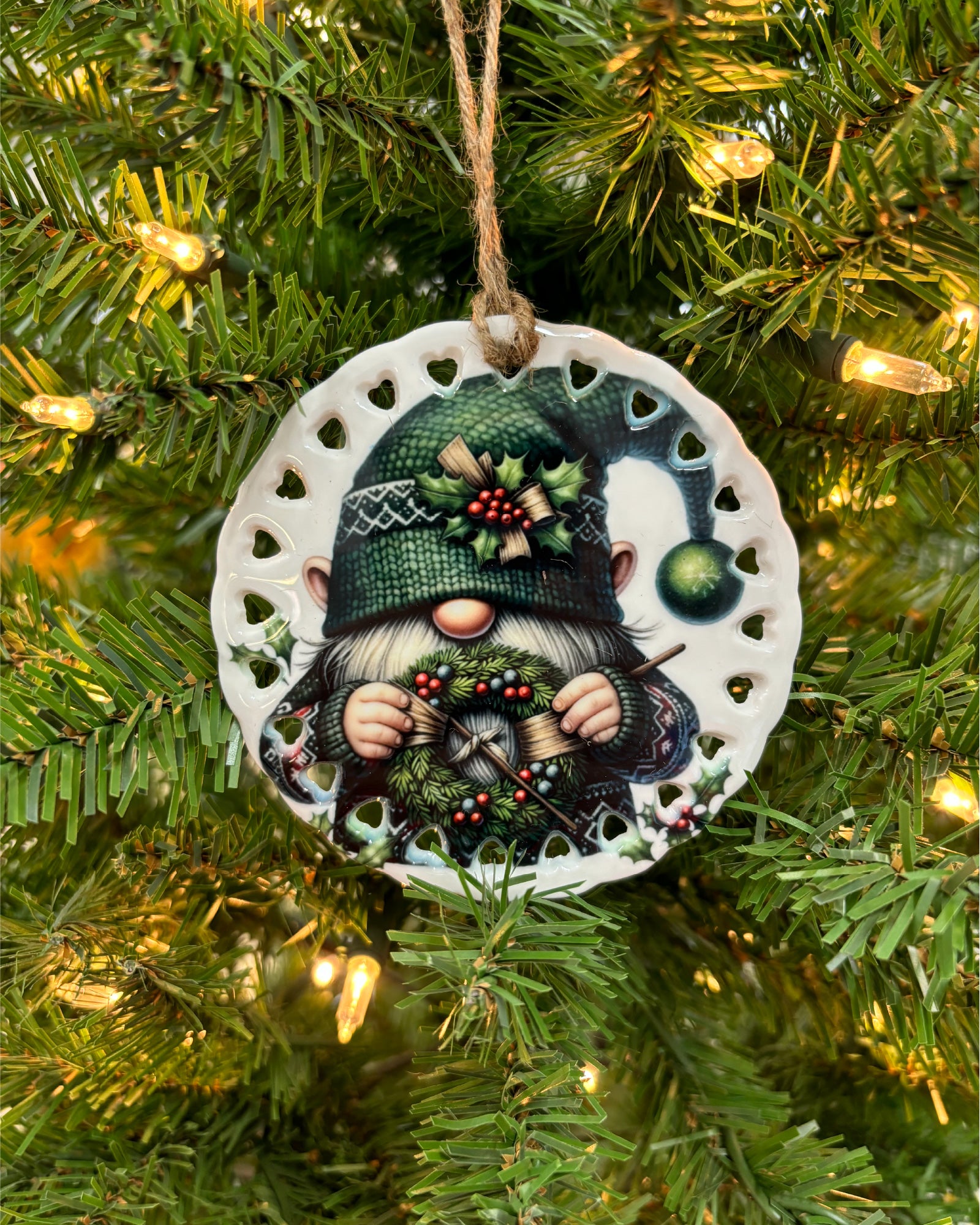 Gnome Christmas Ornament