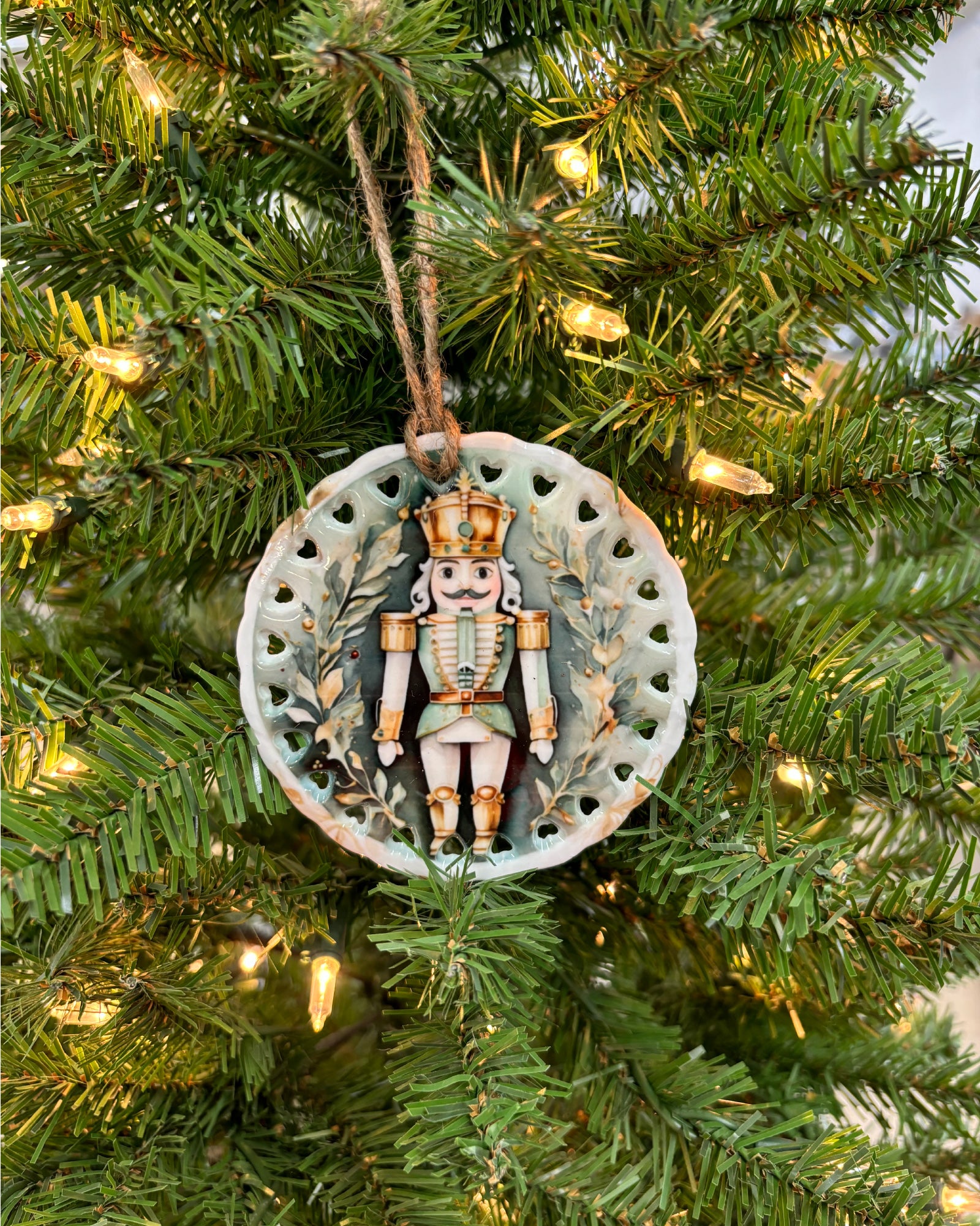 Ceramic Nutcracker Ornament