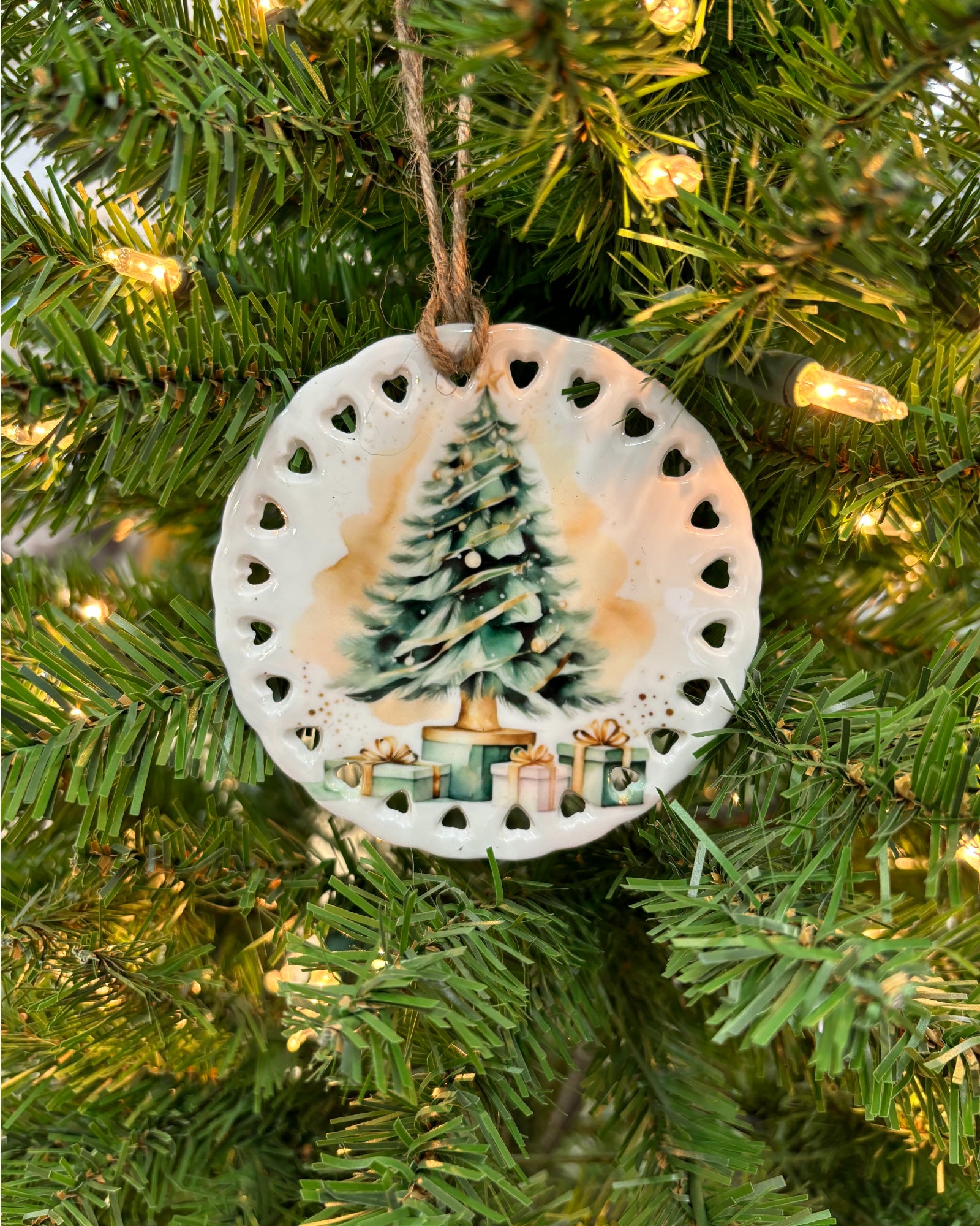 Ceramic Christmas Tree Ornament