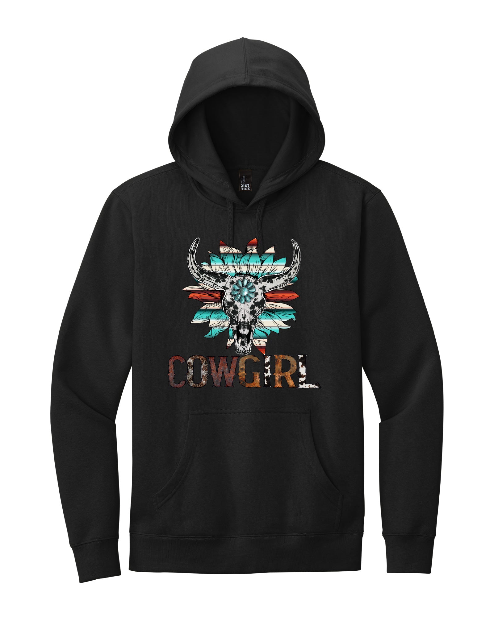 Cowgirl Western Skull Hoodie