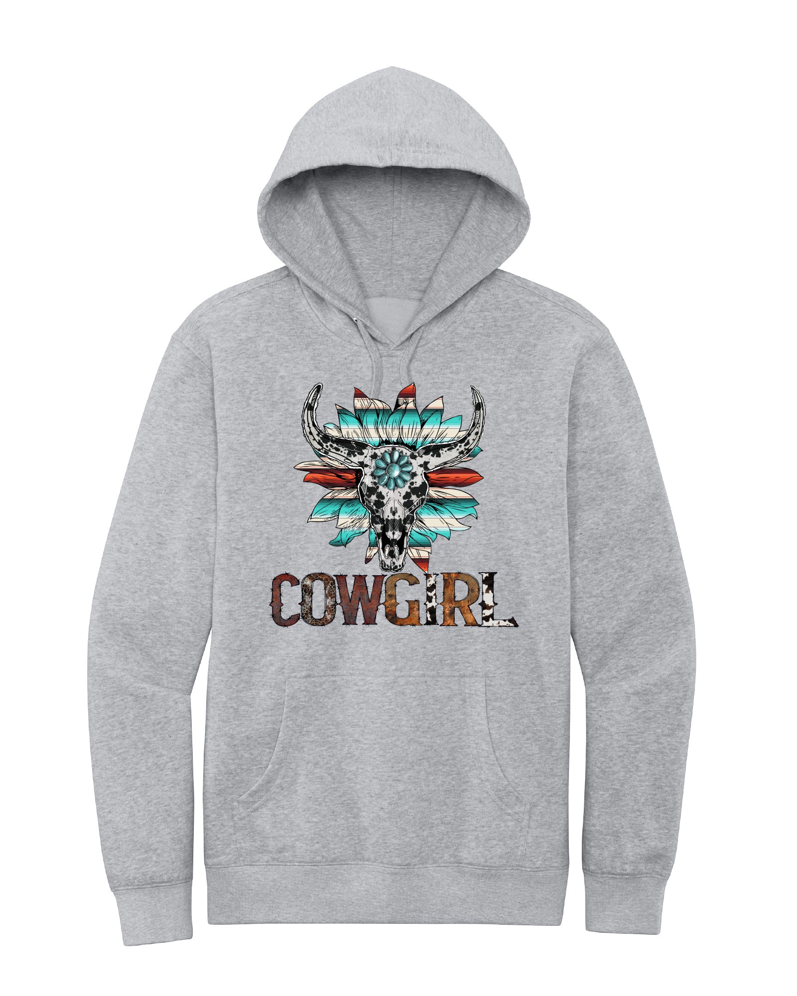 Cowgirl Western Skull Hoodie