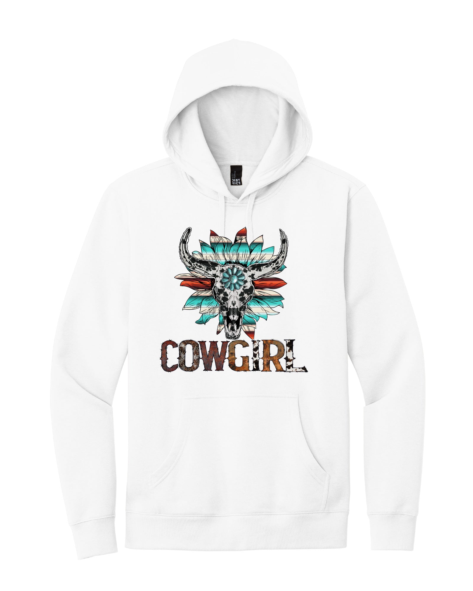 Cowgirl Western Skull Hoodie