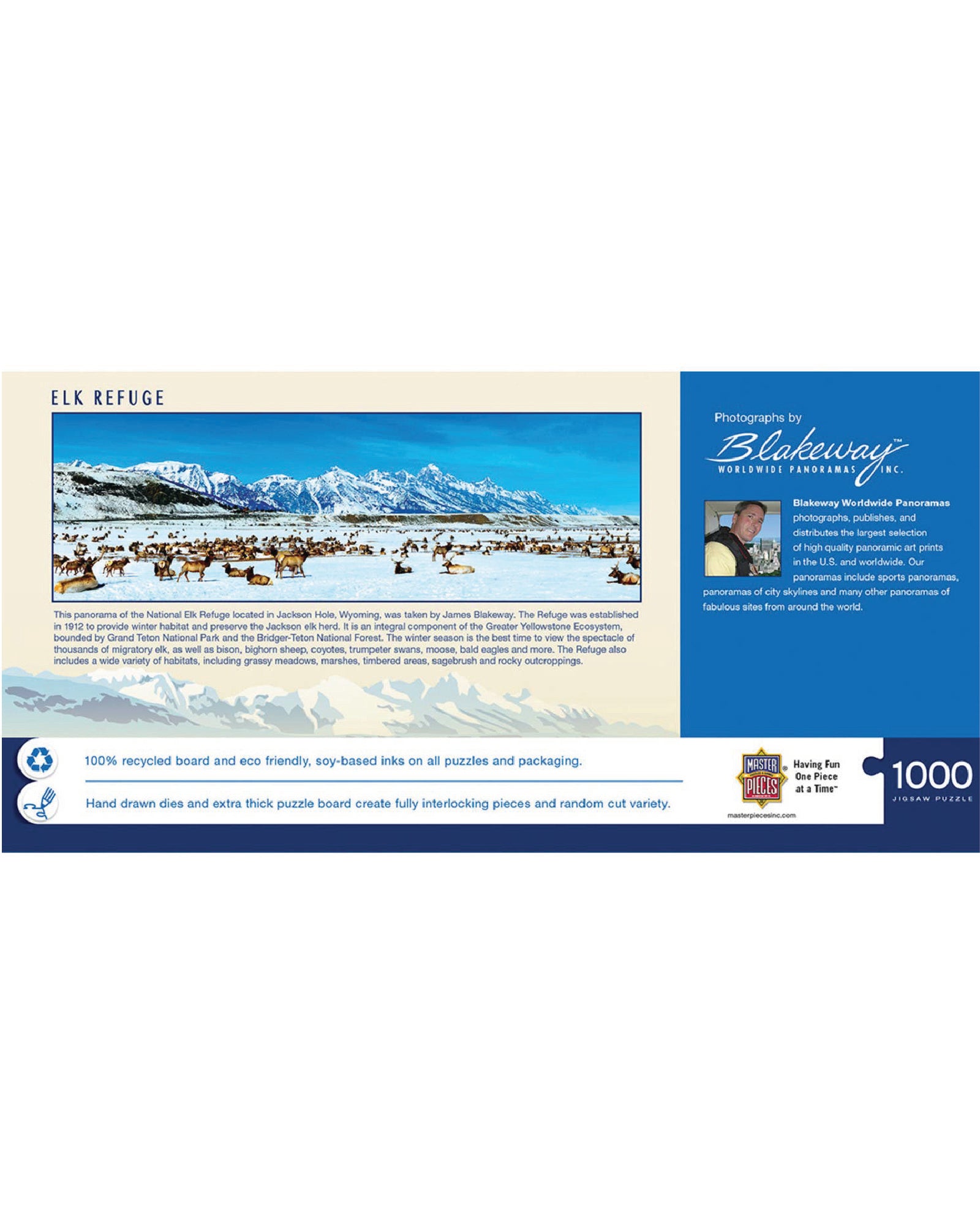 Elk Refuge 1000 Piece Panoramic Puzzle