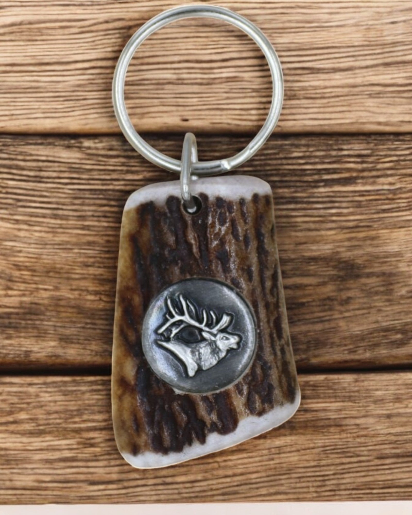 Elk Antler Keychain