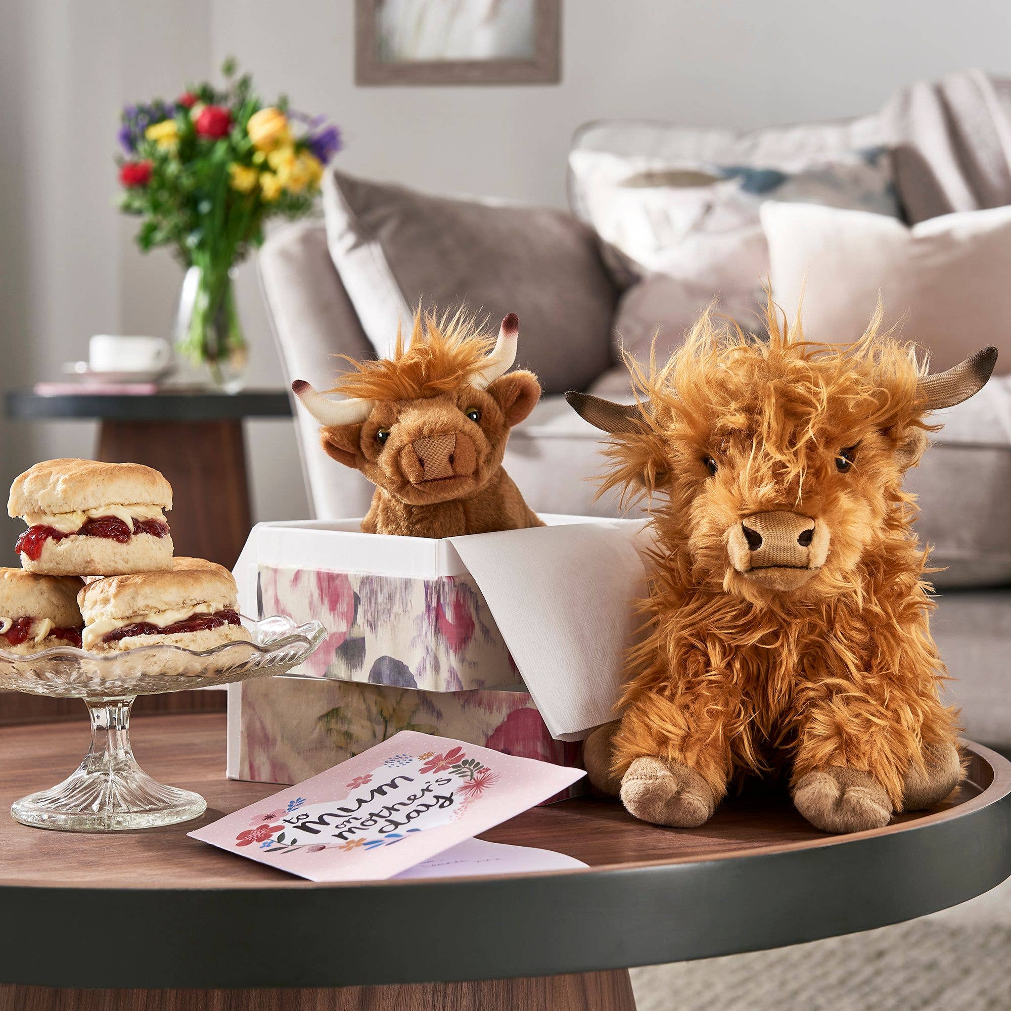 Highland Cow Large Plush Stuffed Animal Toy