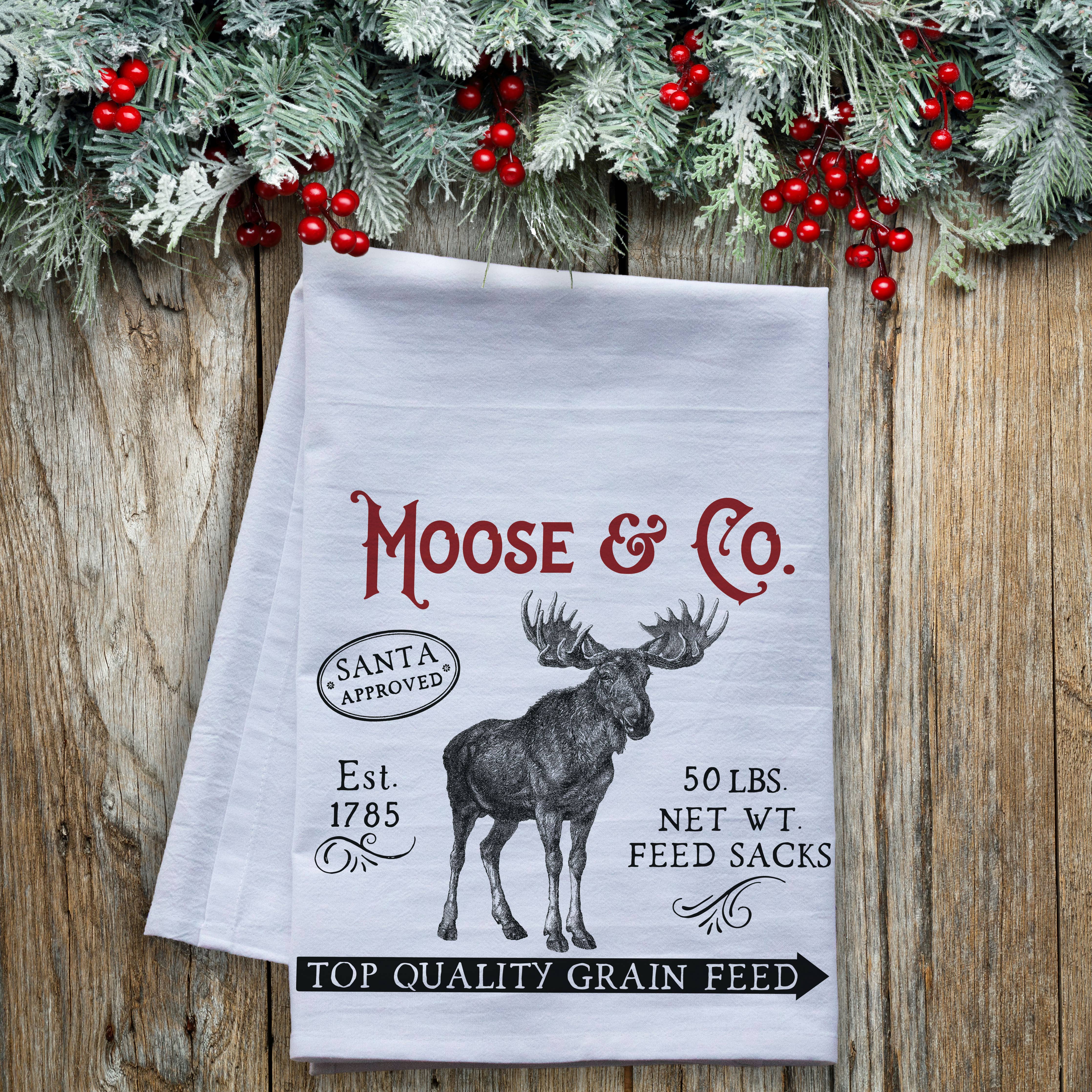 Moose & Co. Flour Sack Tea Towel