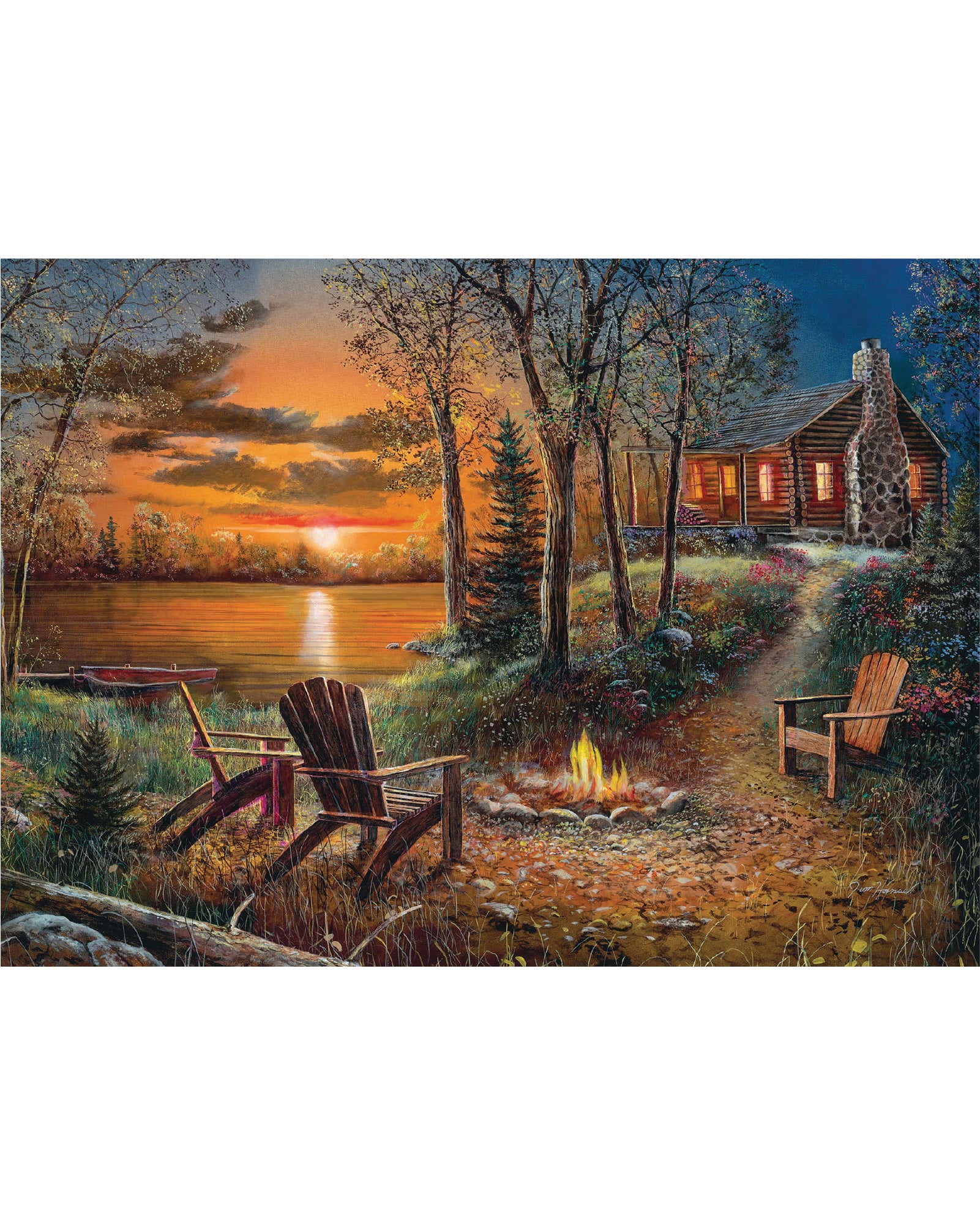 Fireside 500pc puzzle